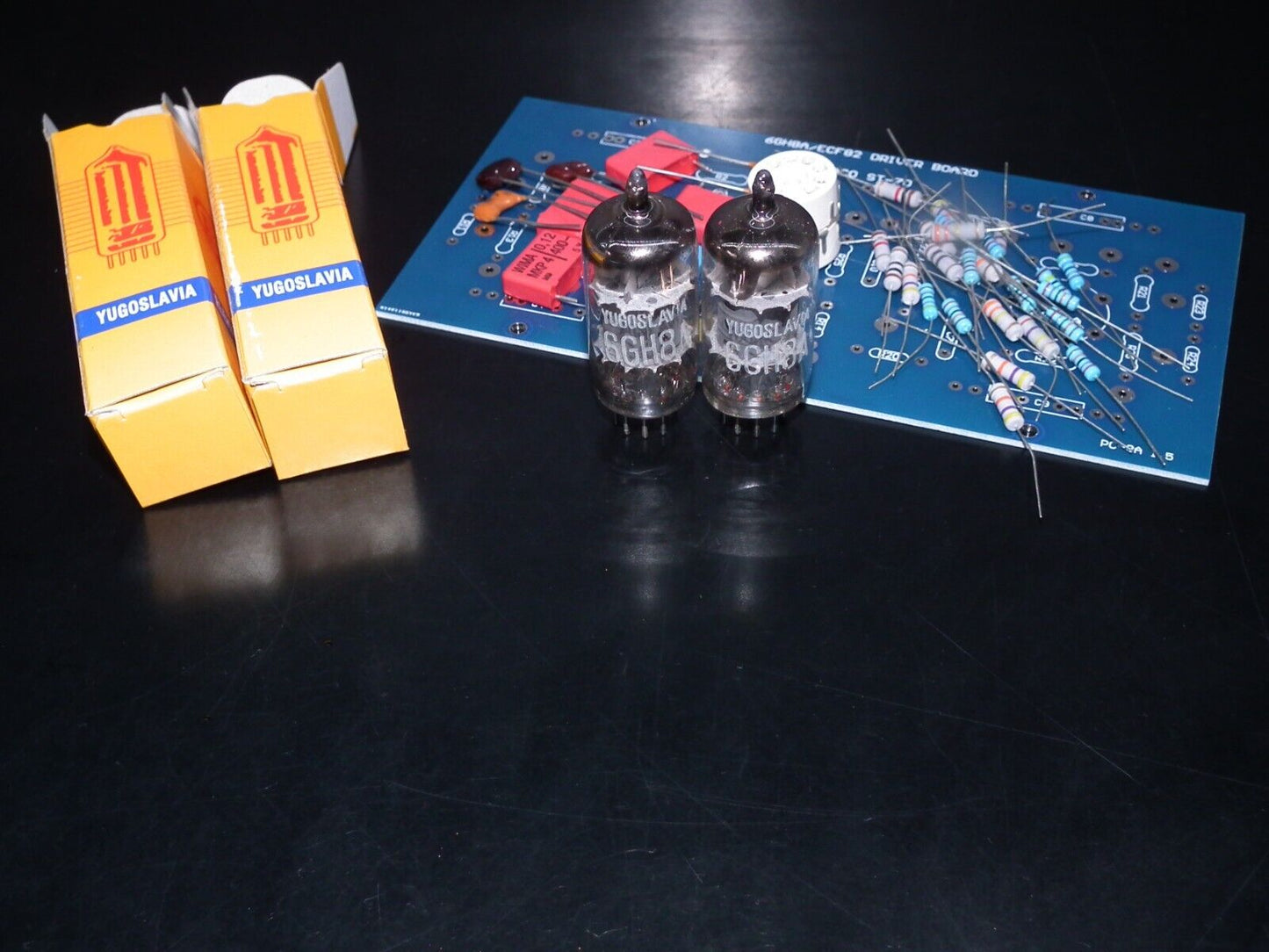 DYNACO ST-70 6GH8A / 6GH8 COMPLETE KIT PC-3 DRIVER BOARD WITH TUBES (NOS Platinum matched pair of 6GH8A EI Philips)