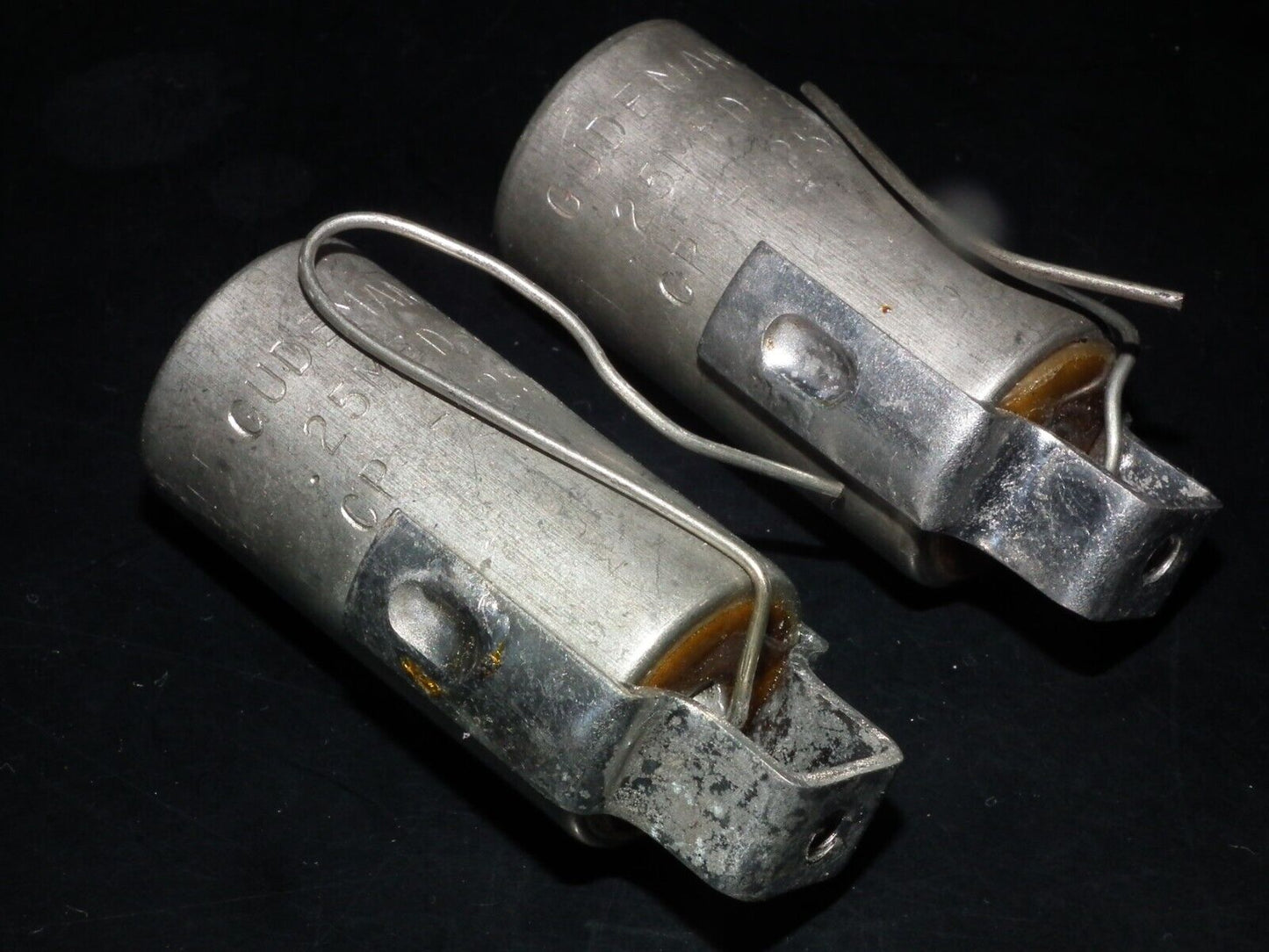 Two Vintage NOS GUDEMAN PIO Capacitors 0.25uF 200V 250nF NOS Paper In Oil