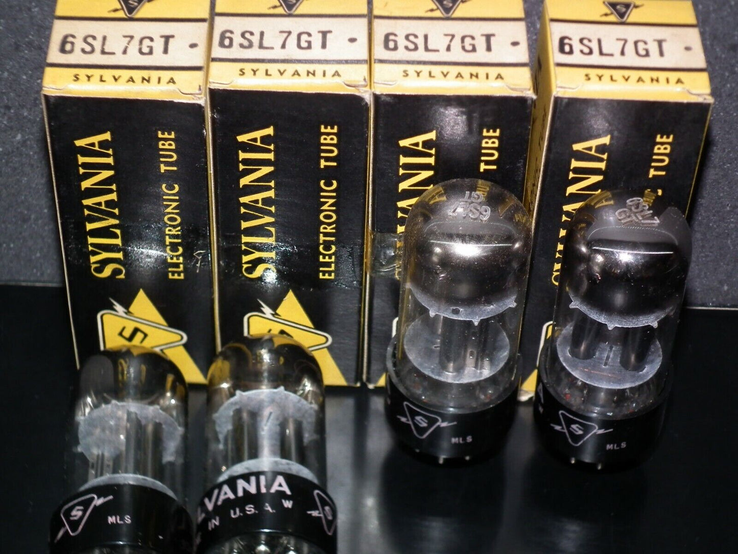 Platinum Matched Pair Sylvania 6SL7GT NOS NIB Chrome Tops