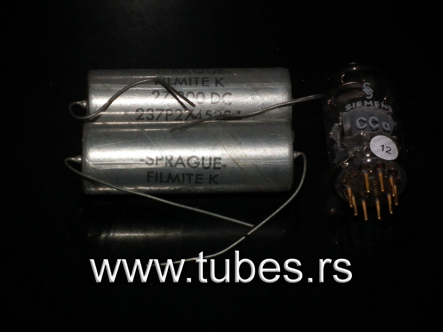 Two vintage MP capacitors 0.27 uF / 250V Sprague FILMITE K Made in US NOS