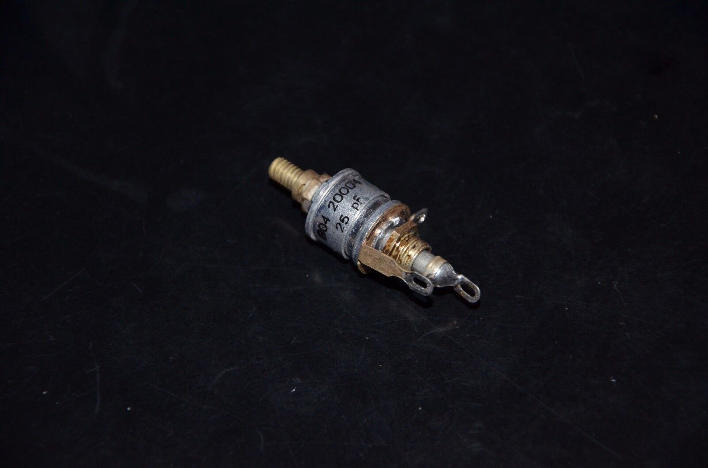 Lot of five (5 pcs) NOS professional variable capacitor 25 pF chassis montage