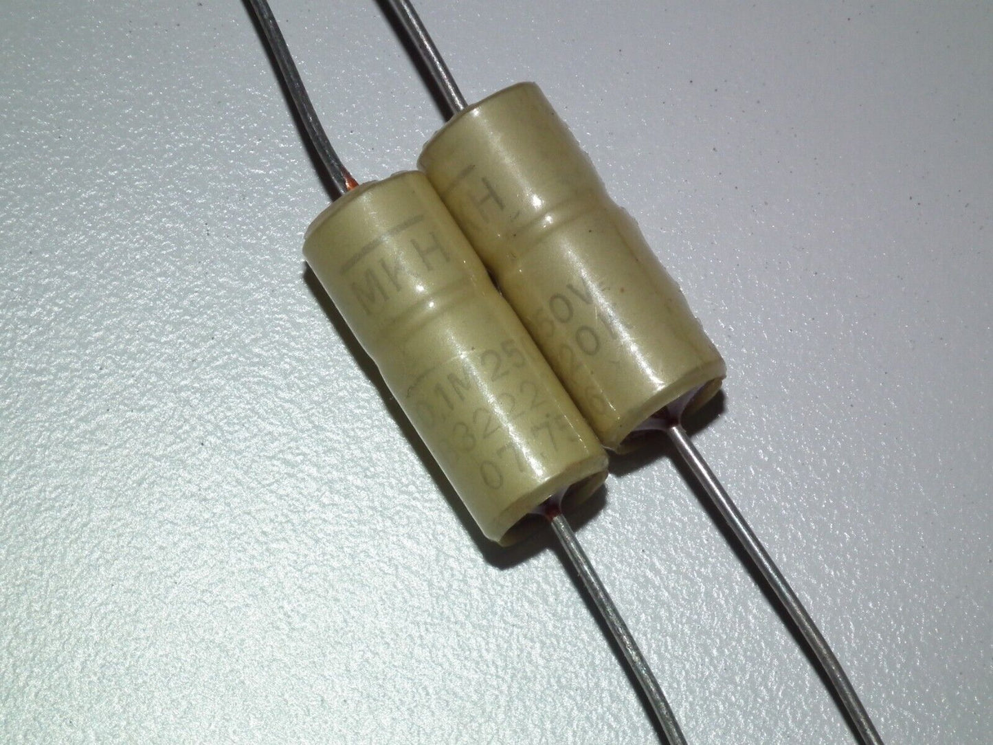 Two (2 pcs) Vintage NOS Capacitors Siemens MKH 0.1u 250V Klangfilm 100nF