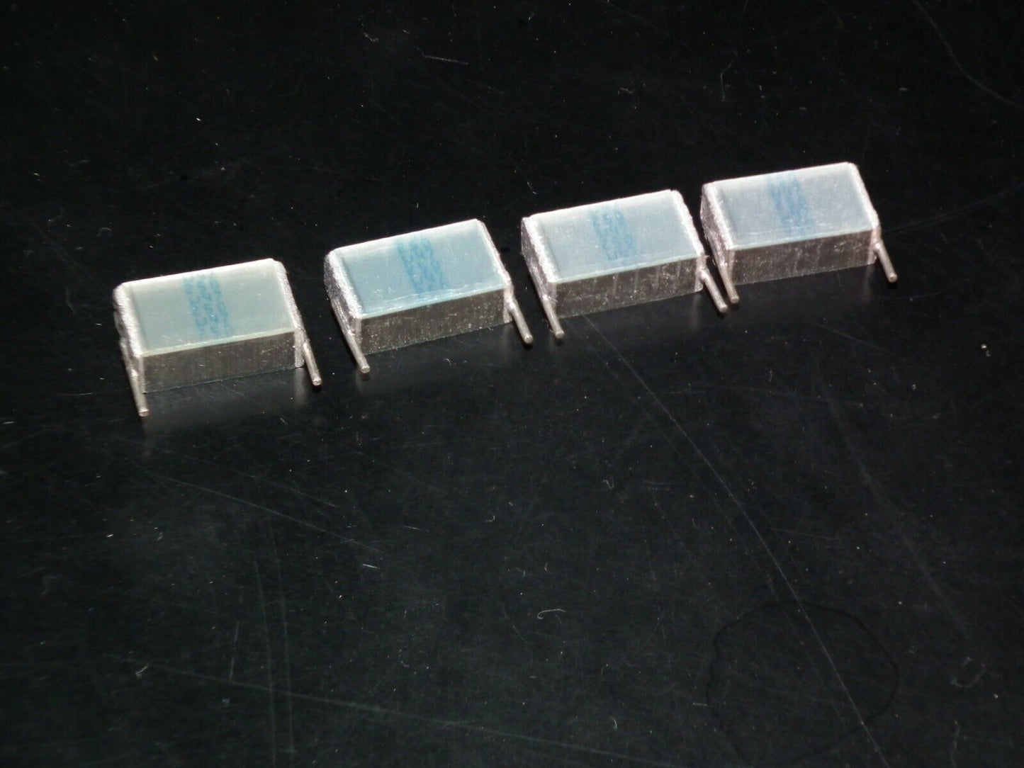 Four NOS vintage Siemens MKT Silver capacitors 470nF 250V W. Germany 0.47u 250V