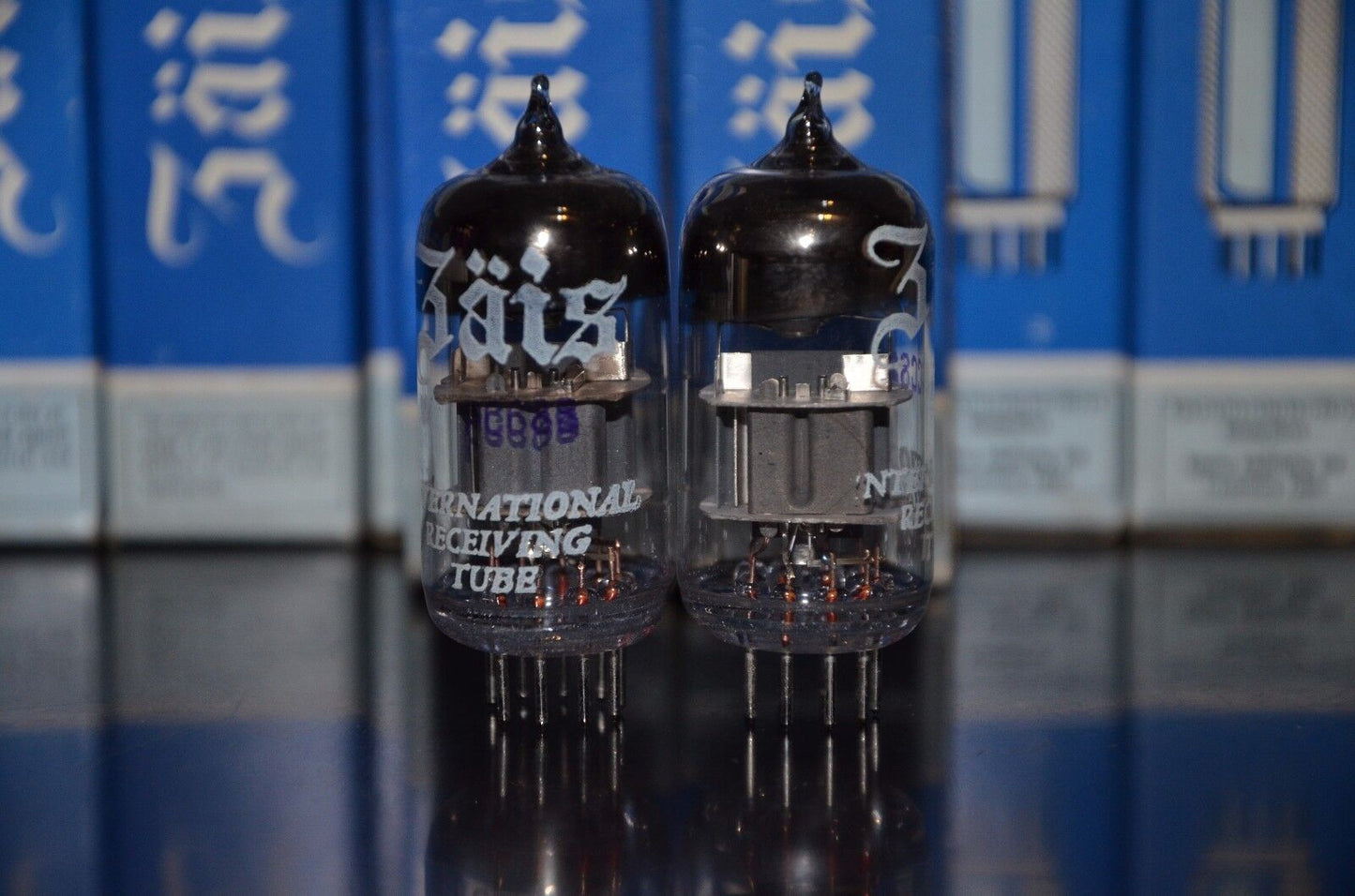 PCC88 7DJ8 ZAIS NOS Matched Pair gray shield cup getter ECC88 6DJ8 Reflektor