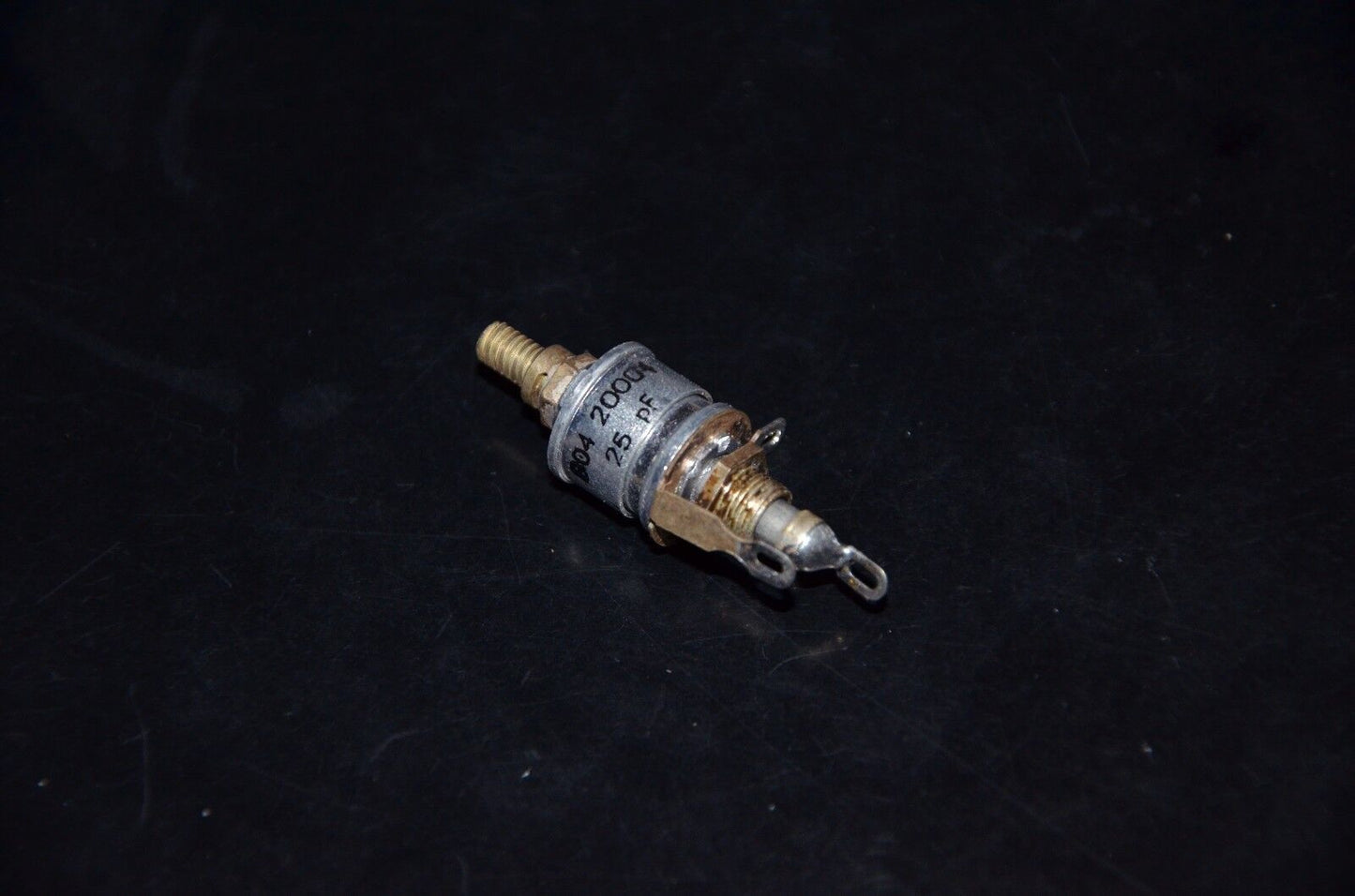Lot of five (5 pcs) NOS professional variable capacitor 25 pF chassis montage