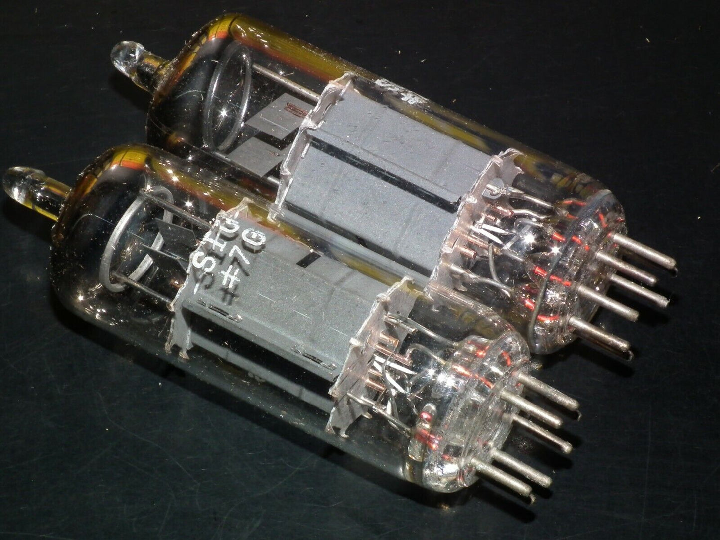 EL95 6DL5 Siemens & Halske Munich platinum matched pair (2 tubes) NOS NIB