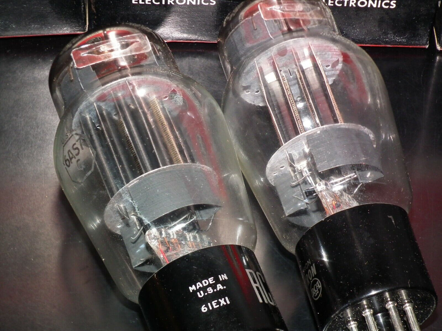 6AS7G RCA NOS NIB Platinum Matched Pair Coke Bottle The Same Codes 6080 ECC230
