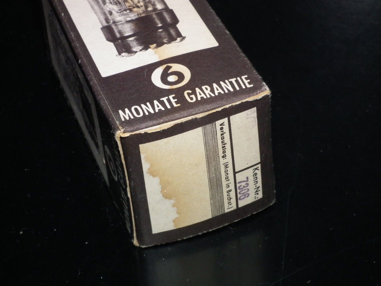 E55L Mullard 8233 NOS NIB Gold Pins Black Anode - Carbonized Nickel
