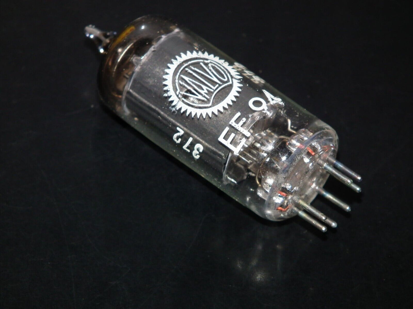 NOS NIB EF94 6AU6 Valvo Microphone Pentode Low Noise Tested Black Anode Carbon