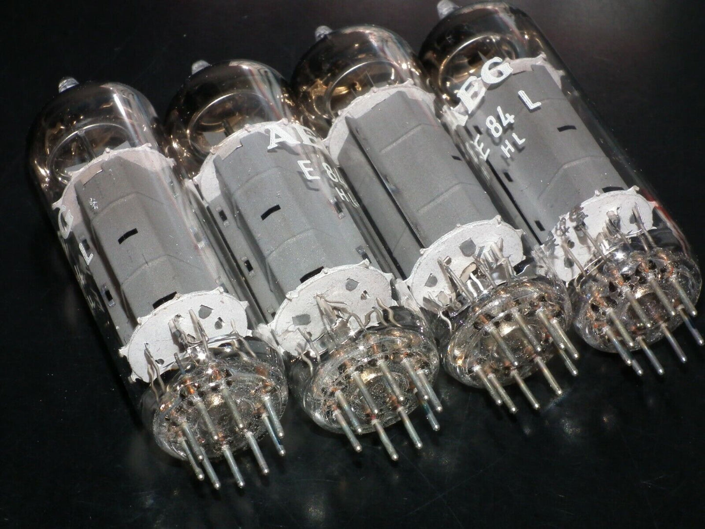 E84L 7320 Platinum Matched Quad Siemens Halske AEG Telefunken NOS NIB EL84 6BQ5