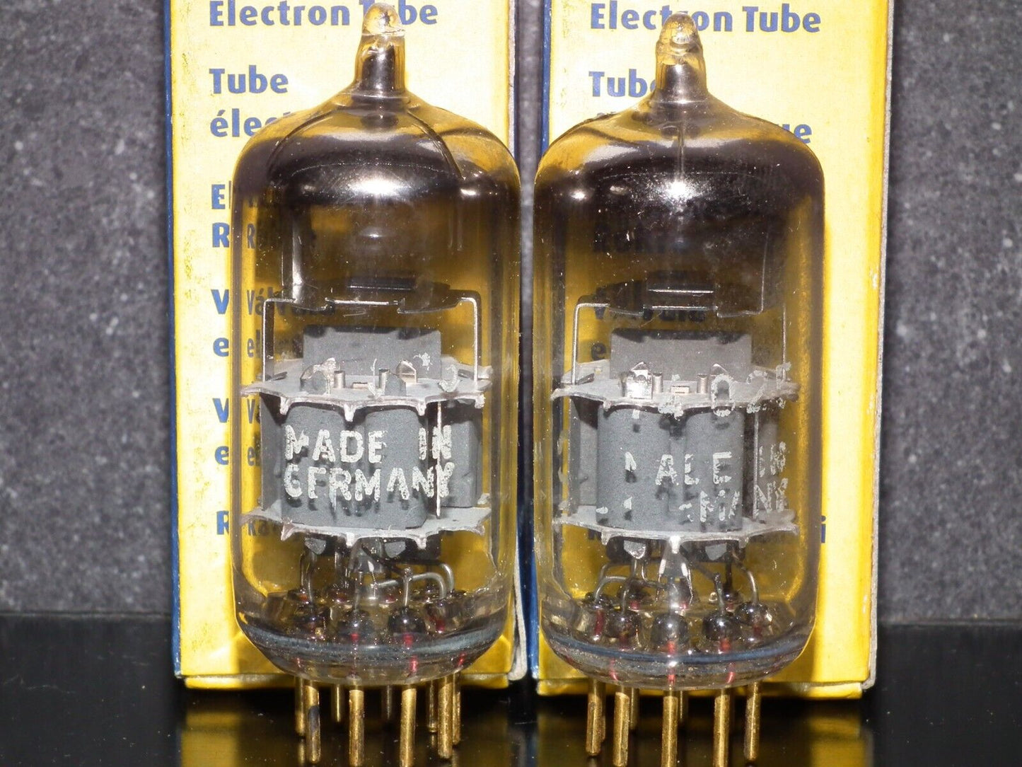 Platinum Matched Pair Siemens E88CC Used Tested NOS GRAY SHIELD A01 MP6