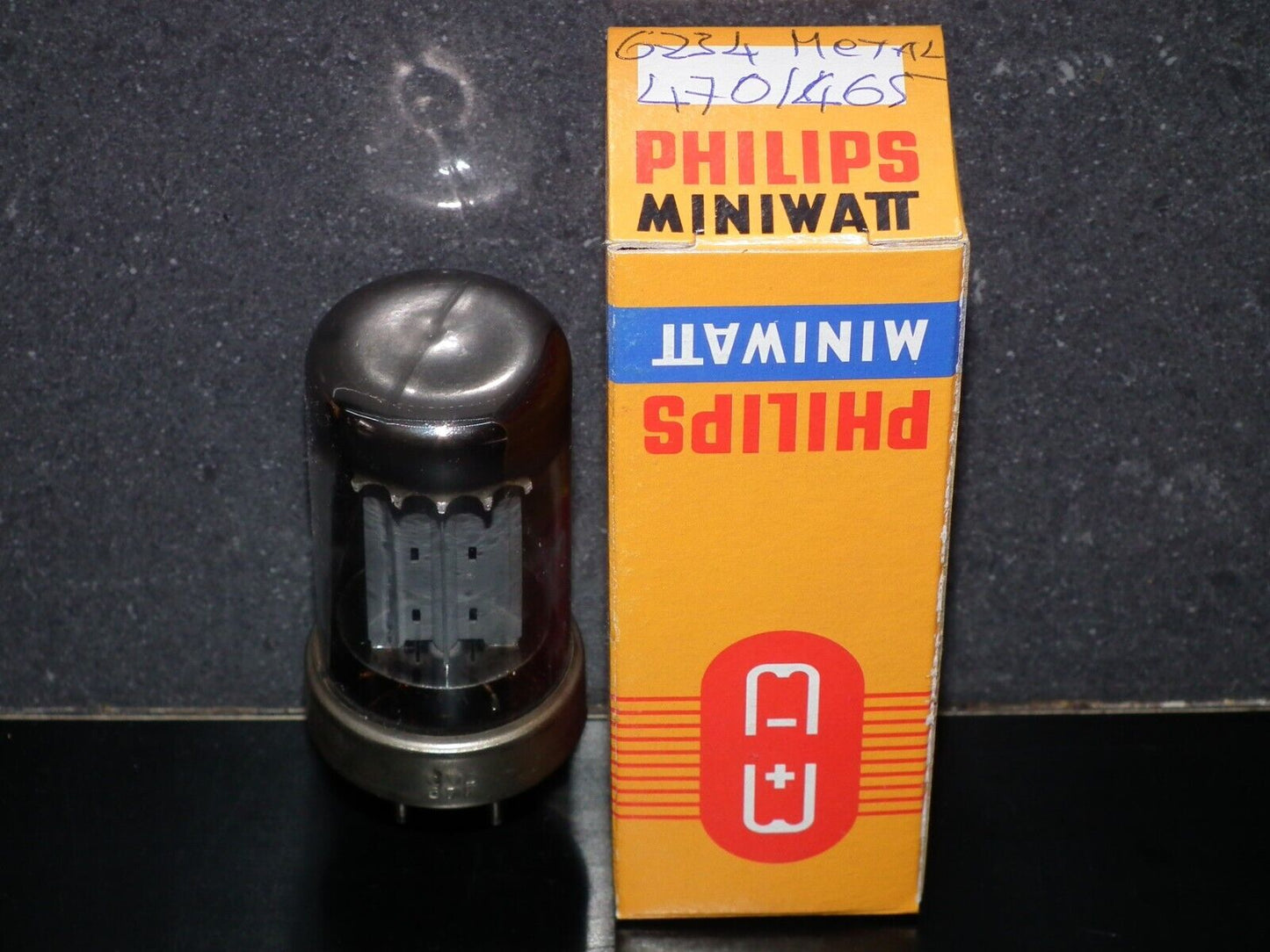 GZ34 Philips Eindhoven RARE Metal Base 5AR4 Used Tested NOS 470 / 465 mA tv2 57f