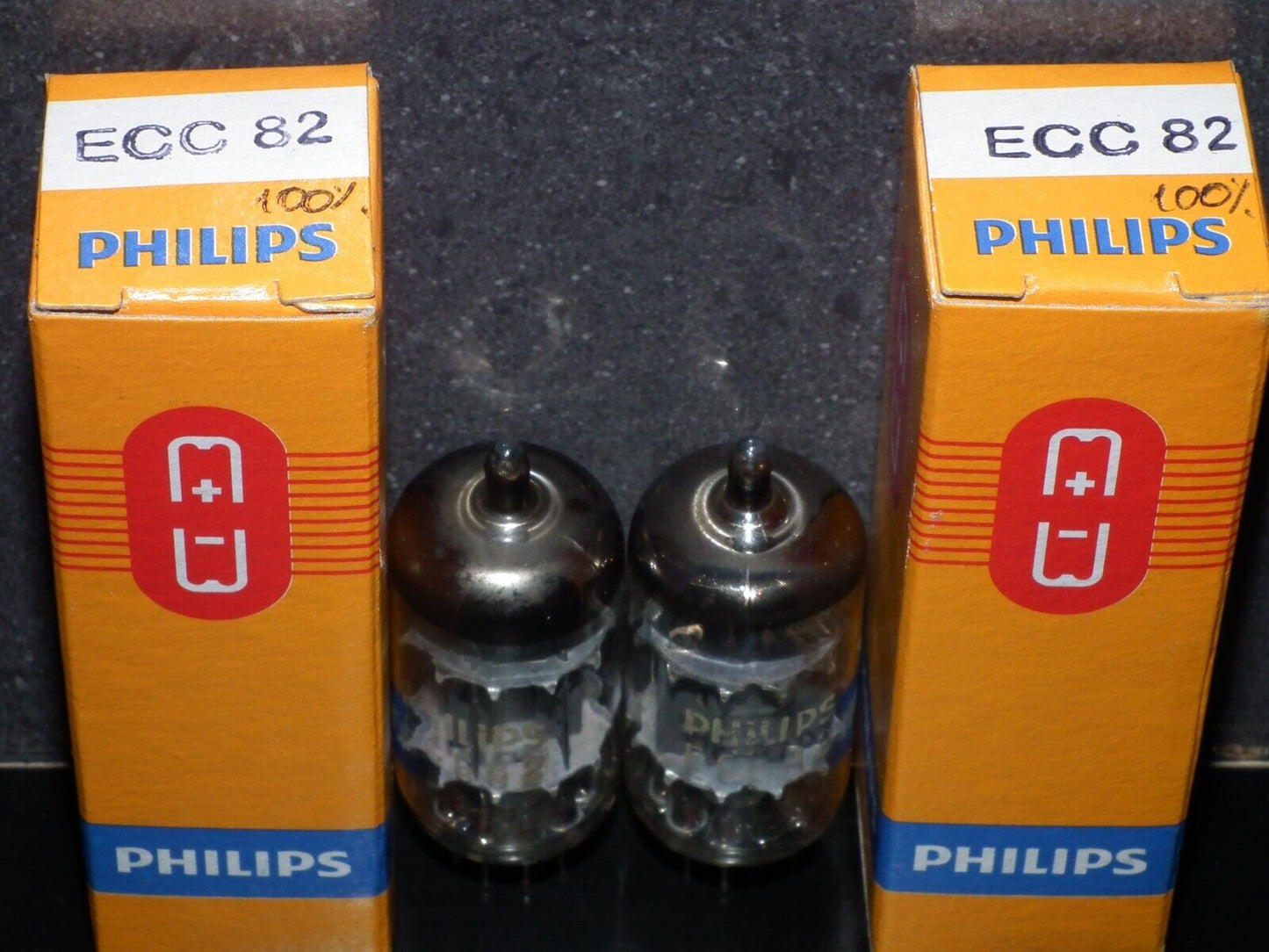 ECC82 12AU7 Philips Heerlen Delta codes Used tested NOS 100% Matched Pair