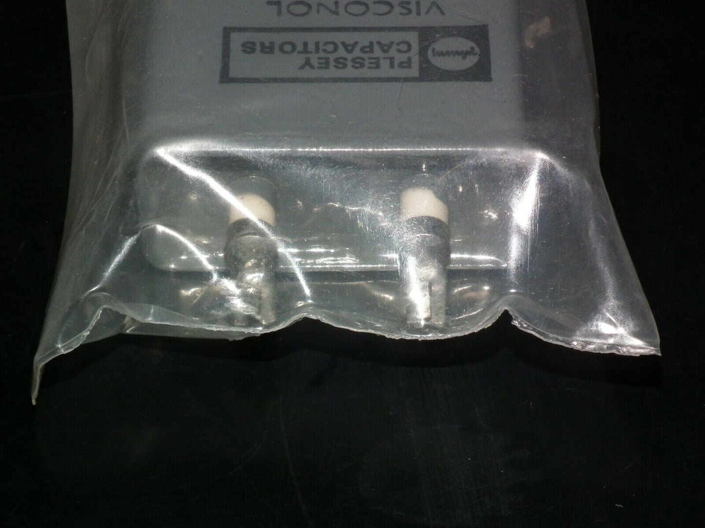NOS PIO Capacitor 0.1mfd 1500V Dubilier Nitrogol / Plessey Visconol made in 70s