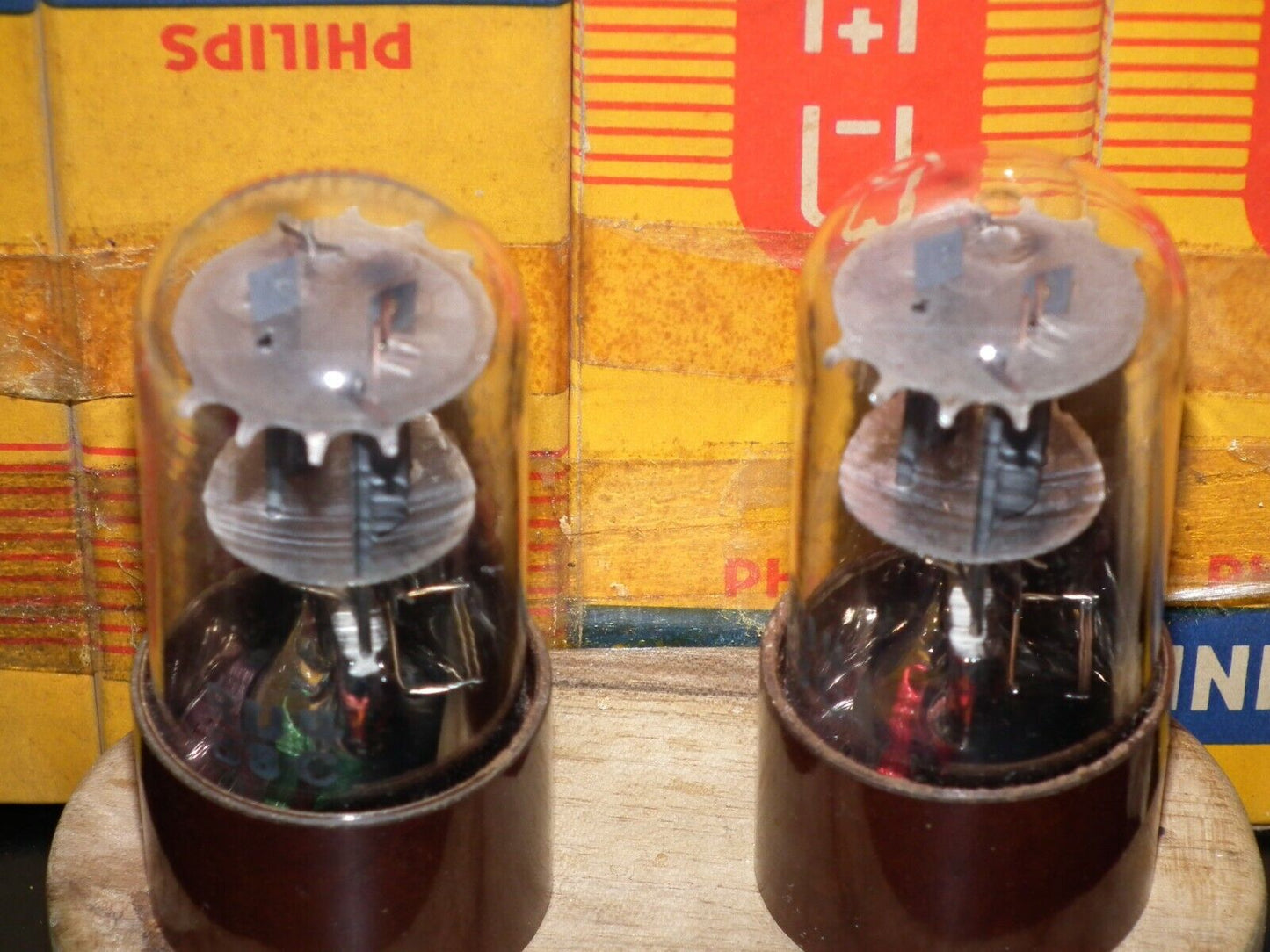 Mullard ECC35 6SL7GT NOS NIB Matched Pair Brown Base D Getter Blackburn 1958