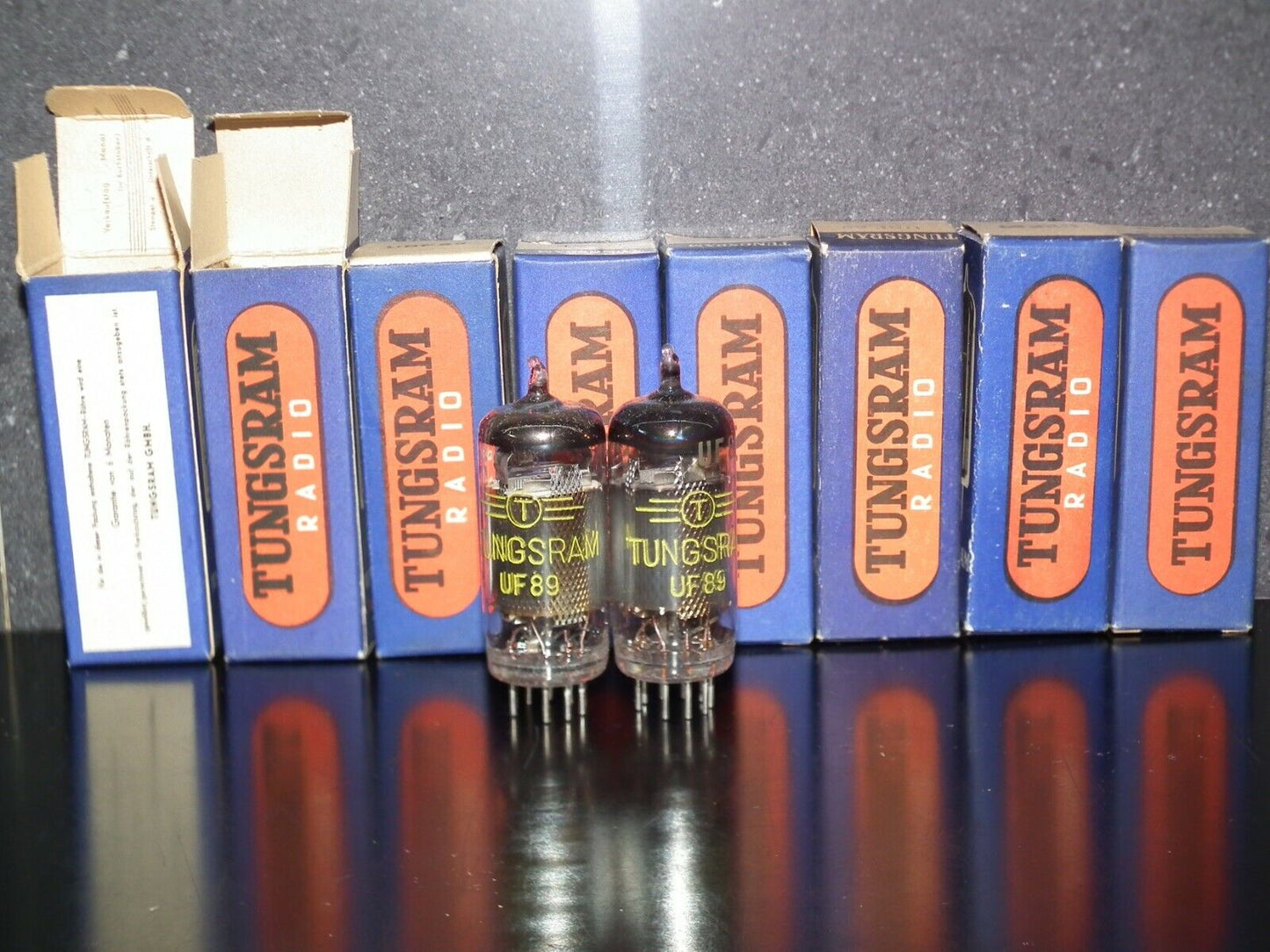 UF89 Tungsram Radio Receiver Tube NOS NIB Old Europe tube radio from 60s