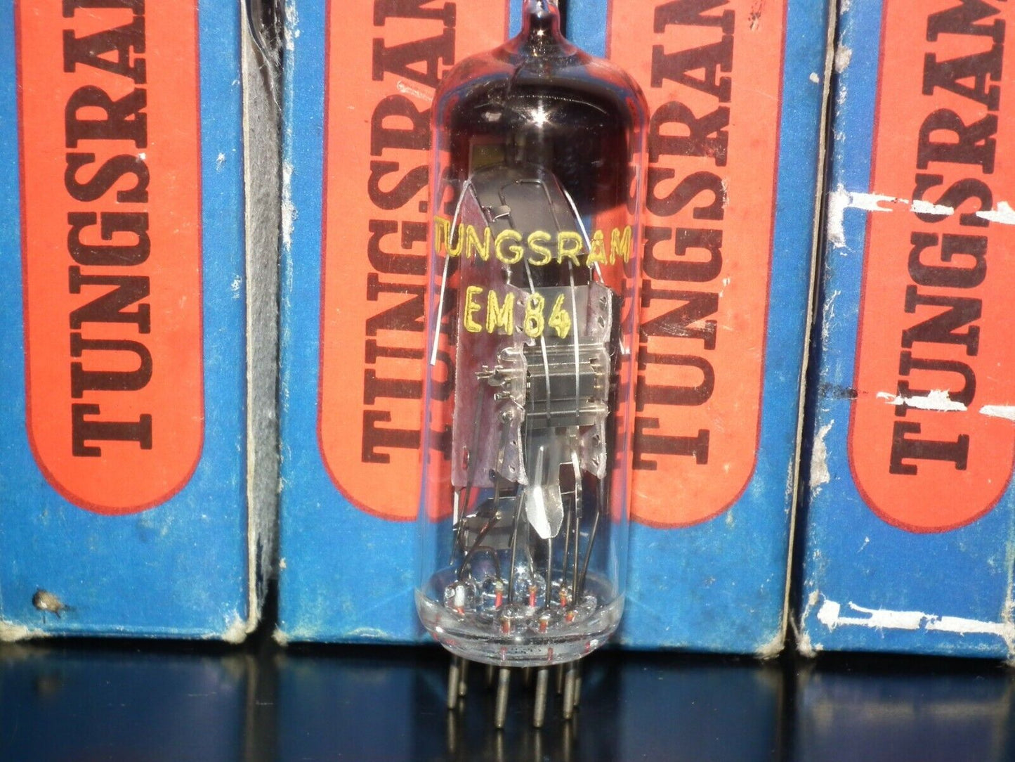 EM84 Tungsram Magic Eye - Tuning Eye NOS NIB 6FG6 NOS NIB Old Type Early 60s
