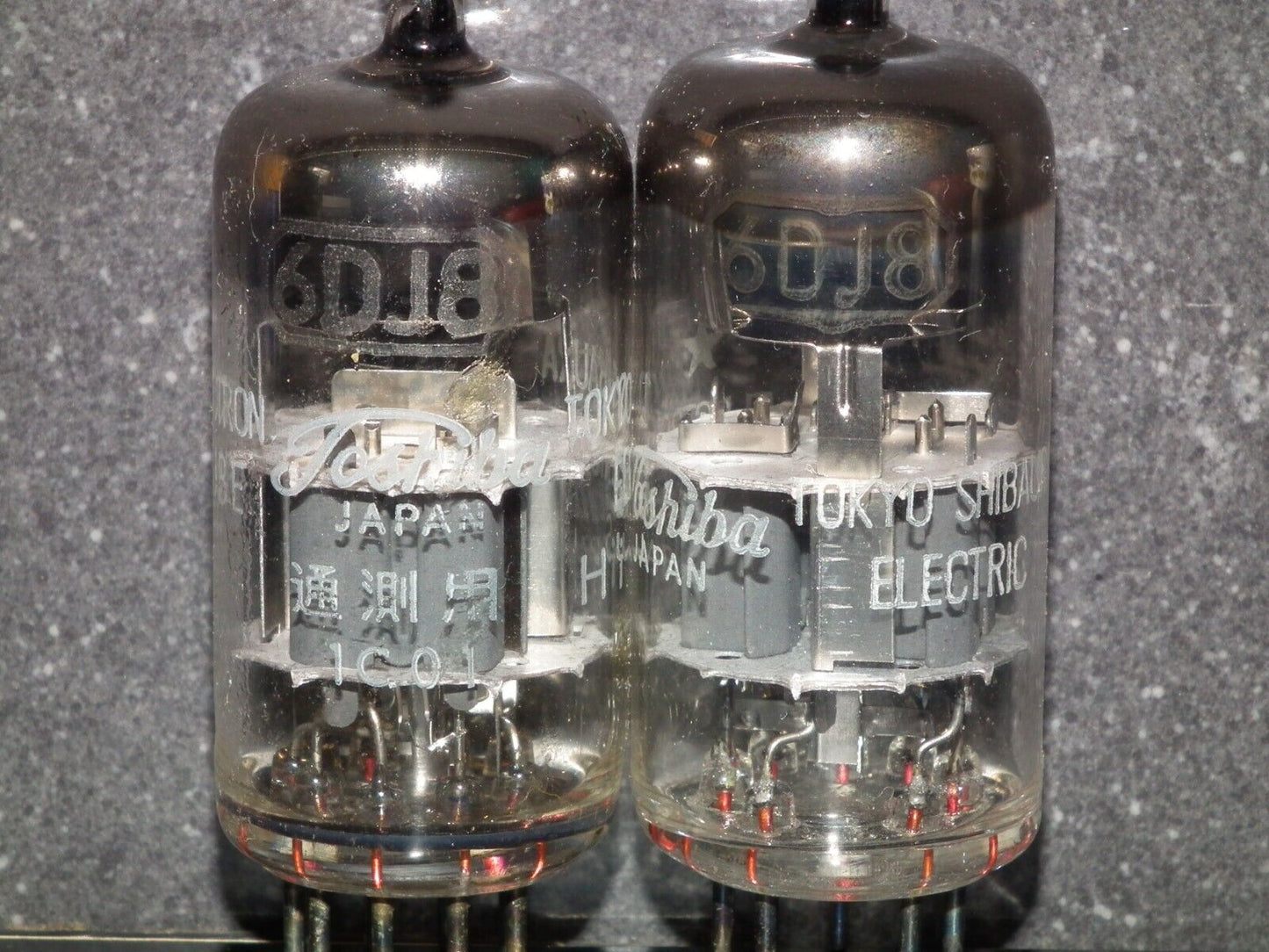 Platinum Matched Pair 6DJ8 Toshiba ECC88 Japan NOS