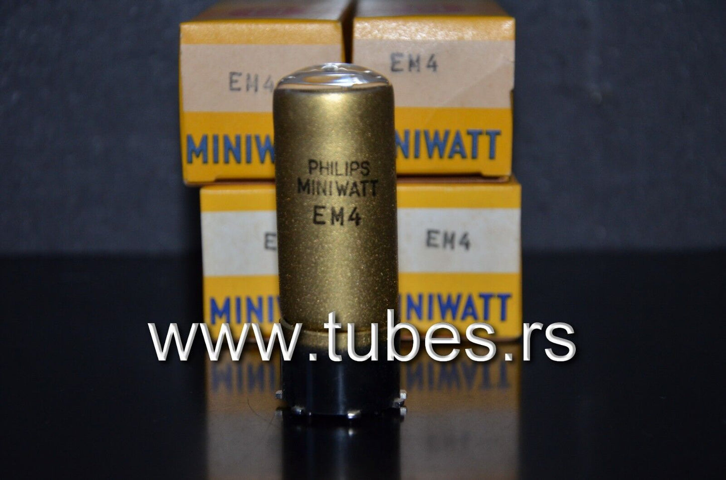 One (1 pcs) Philips EM4 tuning eye tube old type
