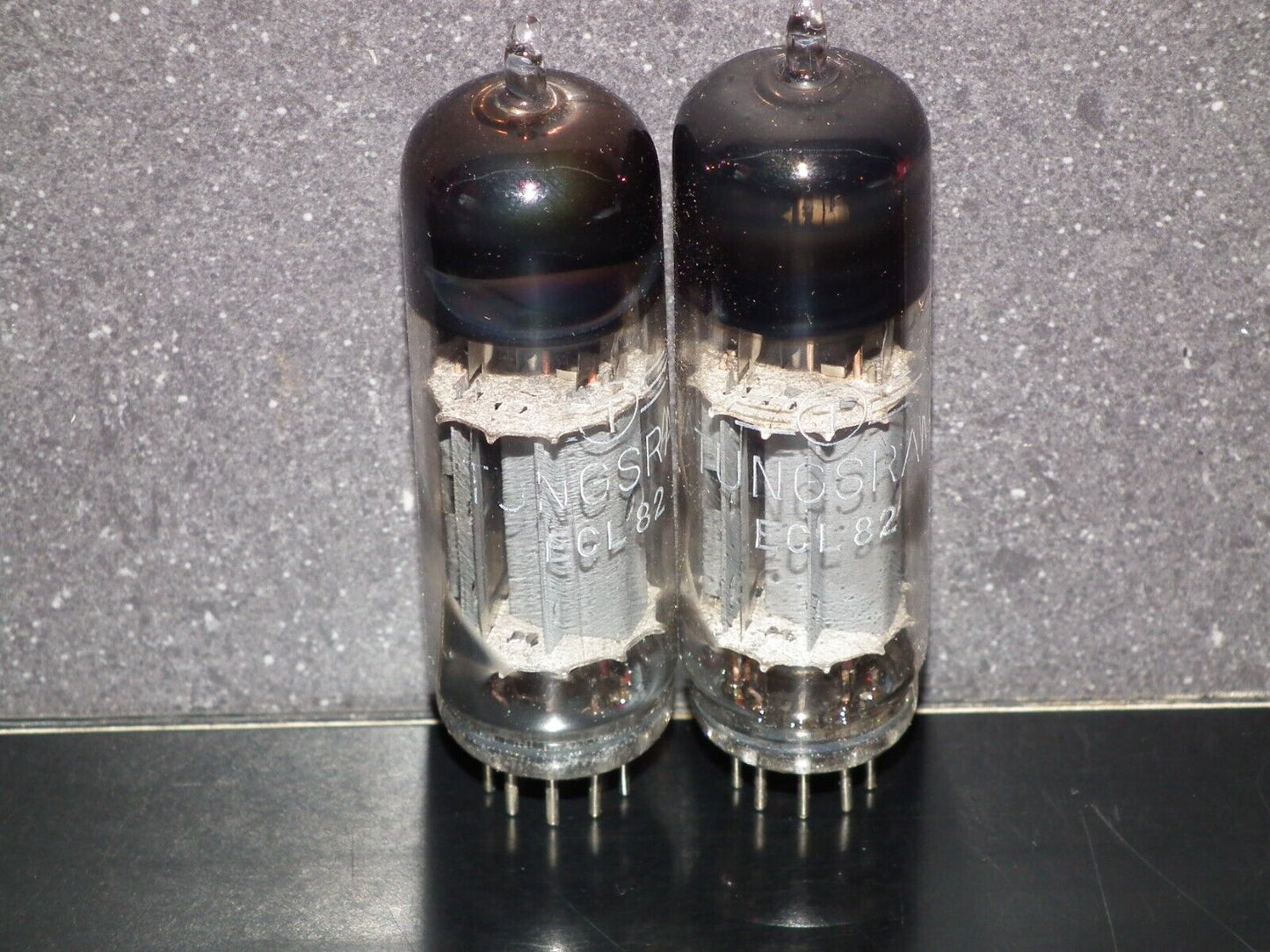 Platinum Matched Pair ECL82 Tungsram 6BM8 NOS Foil Getter