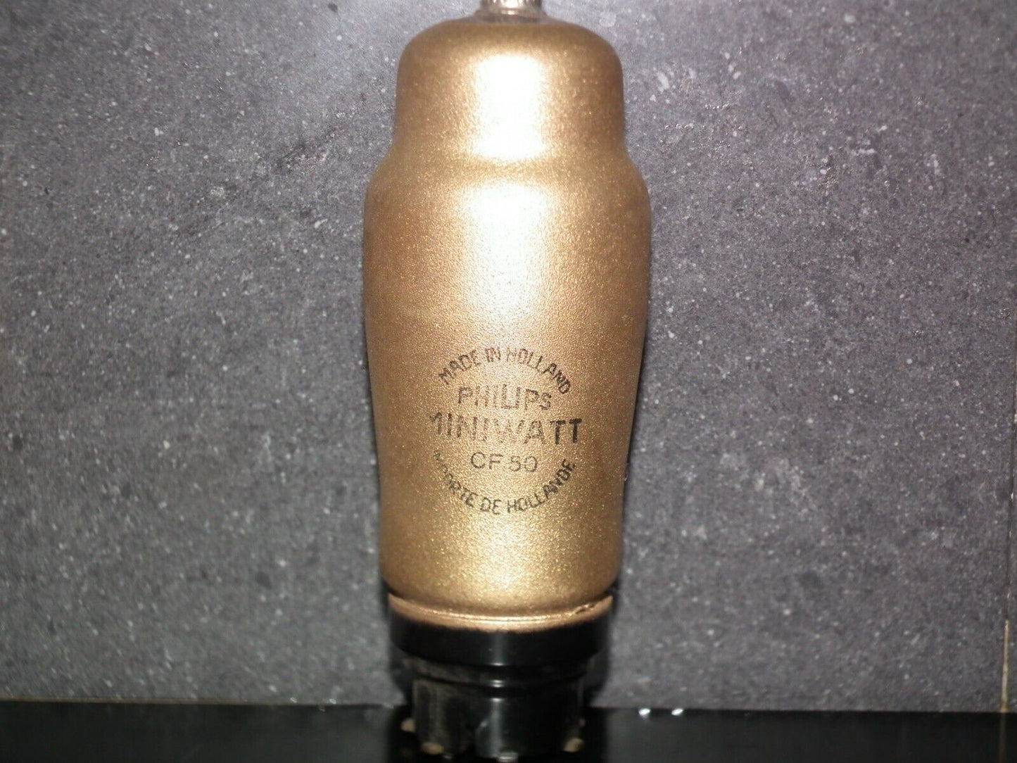 CF50 Philips NOS low noise gold coated microphone pre amplifier pentode, tested