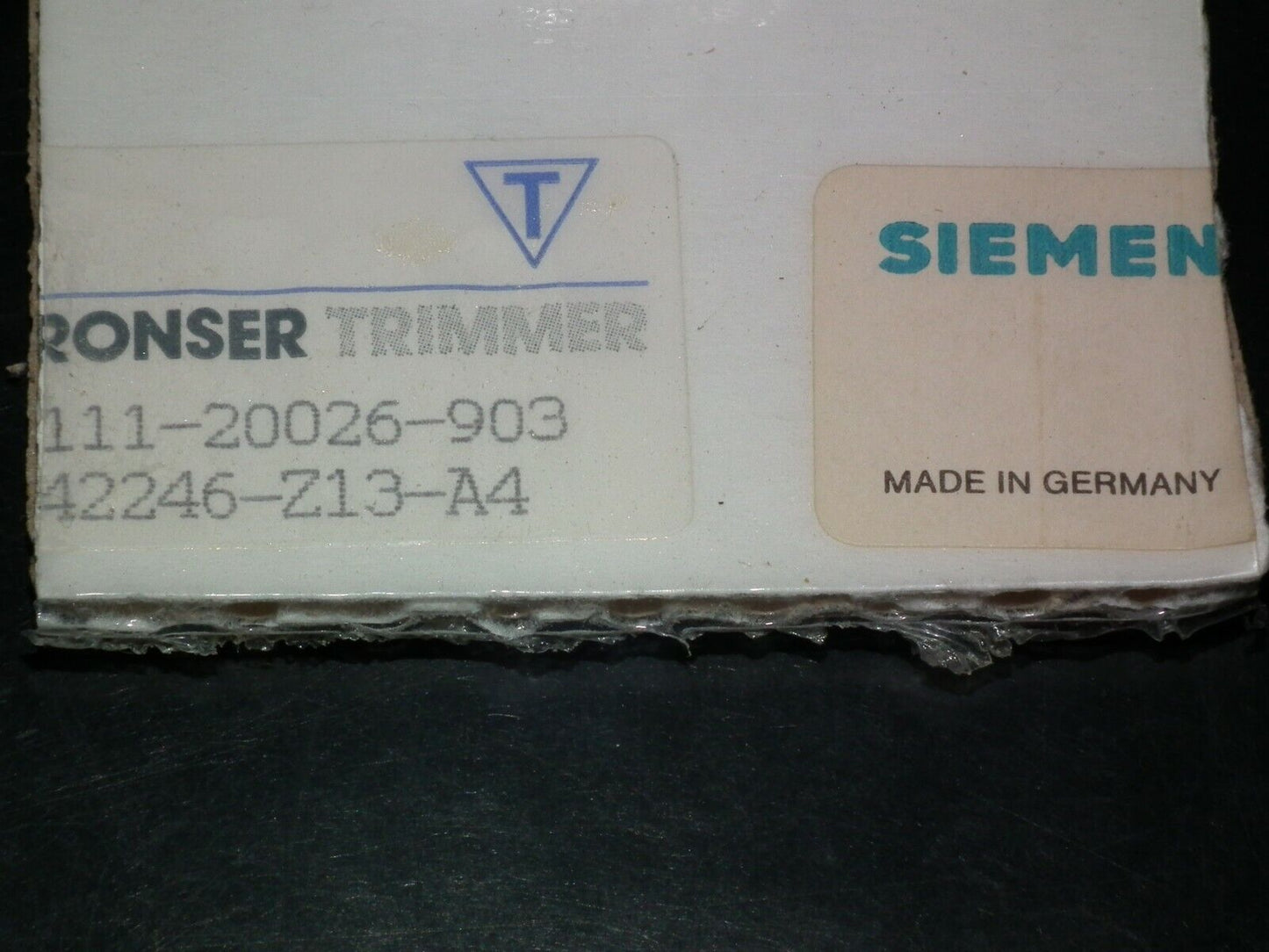 Tronser Trimmer Capacitor 2.3-25.5pF Made in West Germany in 1984