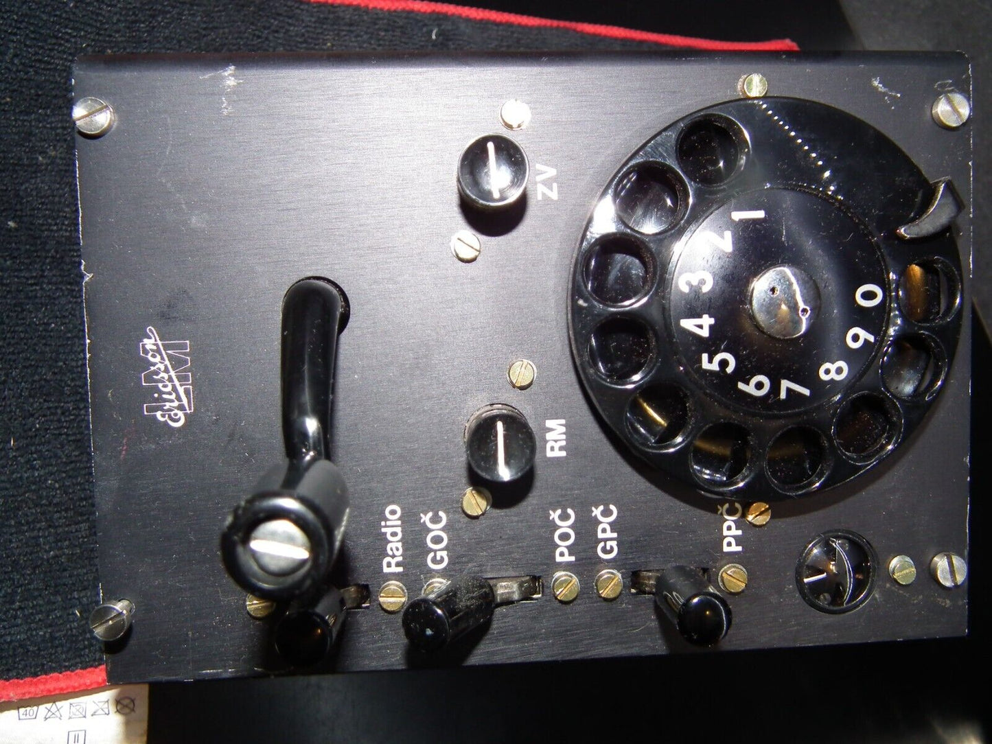 Vintage LM Ericsson Telephone Radio Device Ringer Generator Rotary Dial PIO Caps