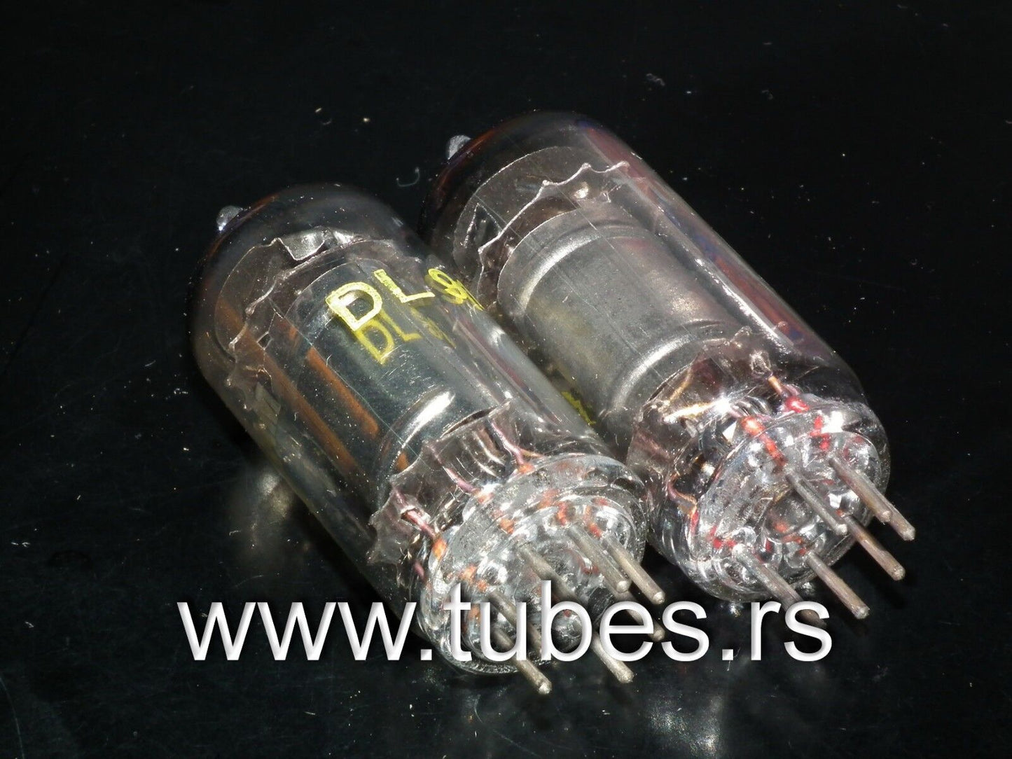 DL91 Tungsram 1S4 NOS Platinum matched pair rare old type