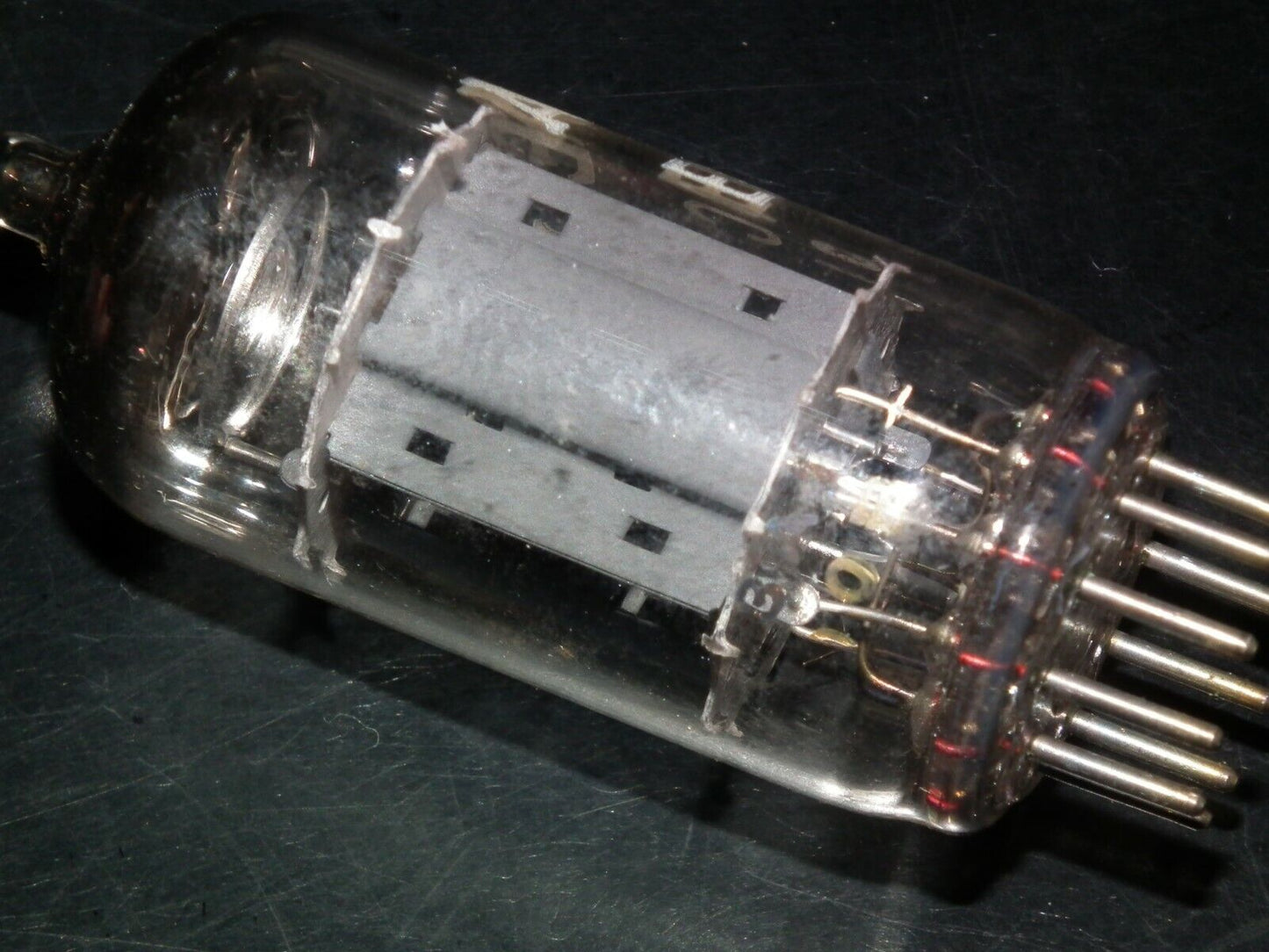 ECC81 12AT7 AEG Germany NOS NIB Telefunken smooth plates 17mm made by EI