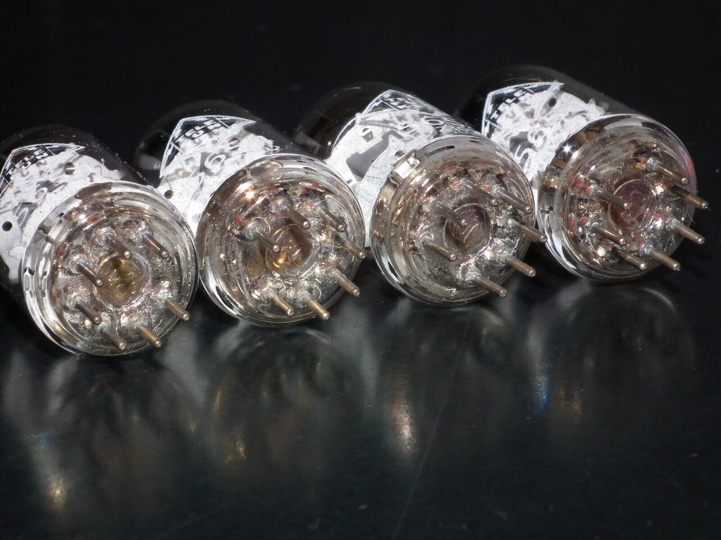 Platinum Matched Quad Telefunken 5654 6AK5 EF95 NOS NIB Ulm Diamond Bottom DB