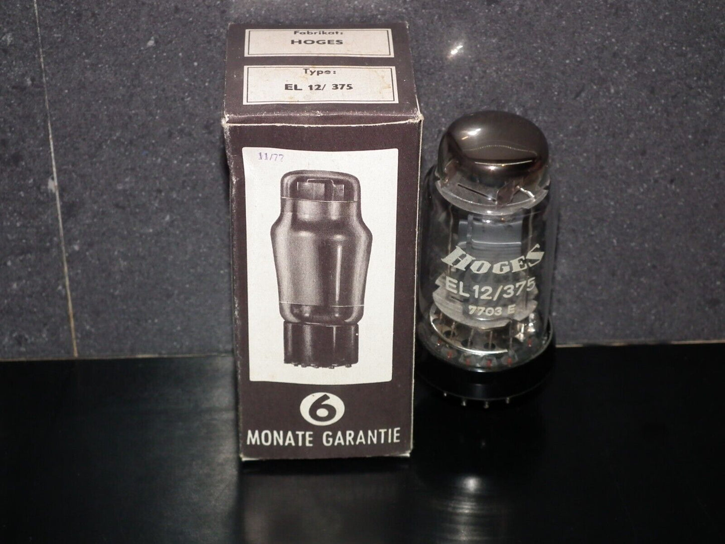 EL12/375 Hoges NOS NIB Output Pentode