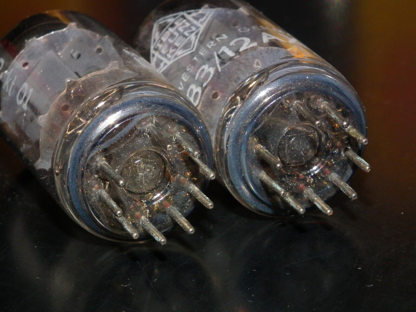 Matched Pair 12AX7 Telefunken ECC83 Tested 85/100% Smooth Anodes DB Berlin Codes