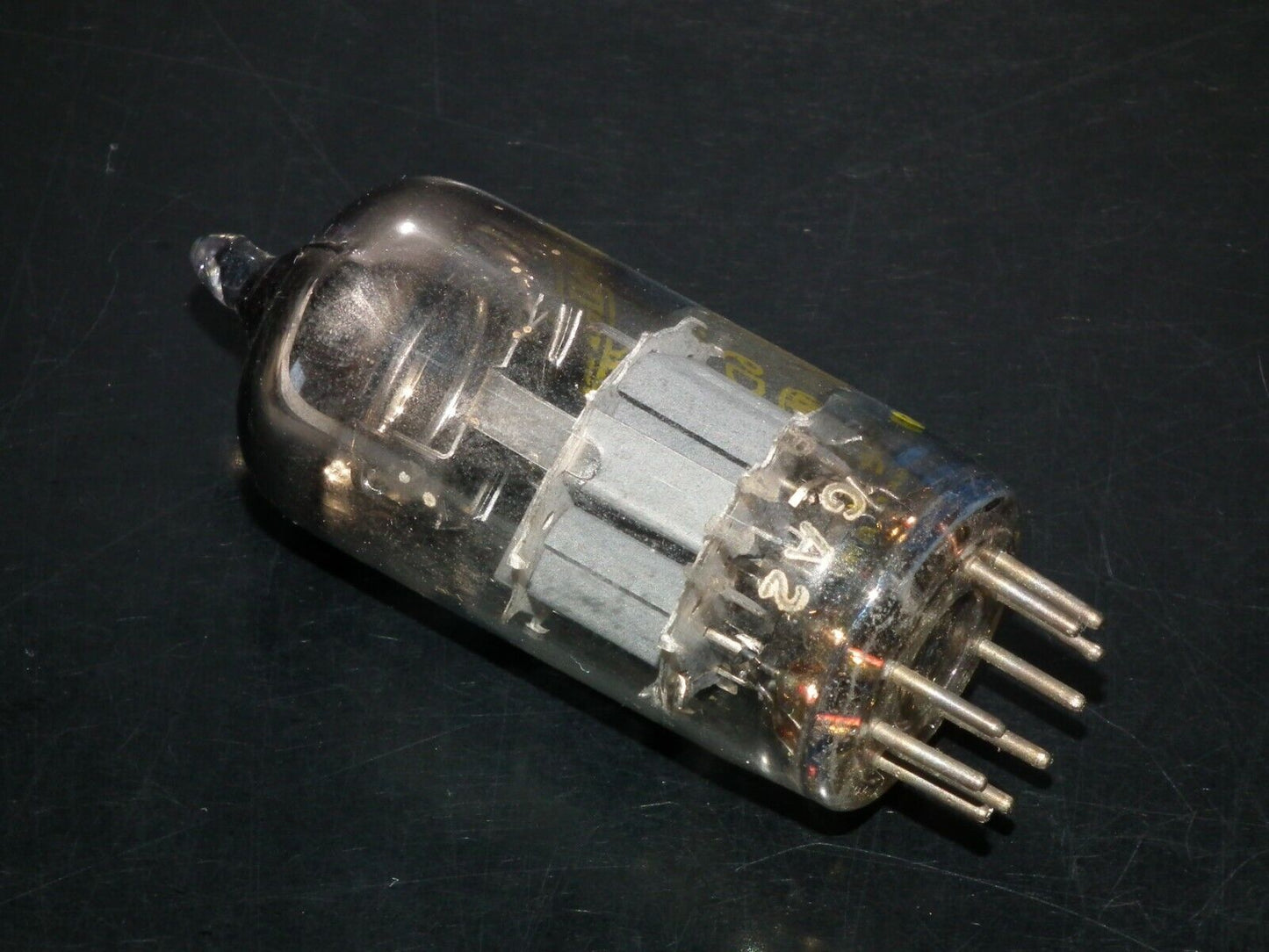ECC88 Mullard 6DJ8 RARE Gray Shield Big O Getter Blackburn 60s Used Tested NOS