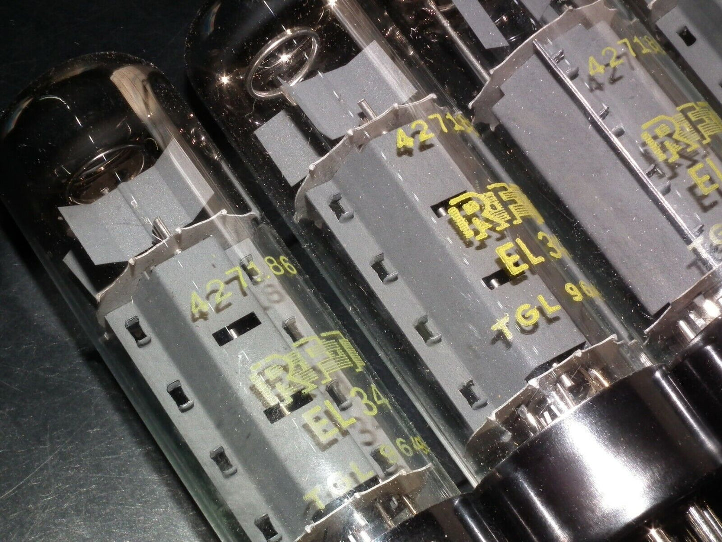 EL34 6CA7 RFT Germany NOS NIB Platinum Matched Pair