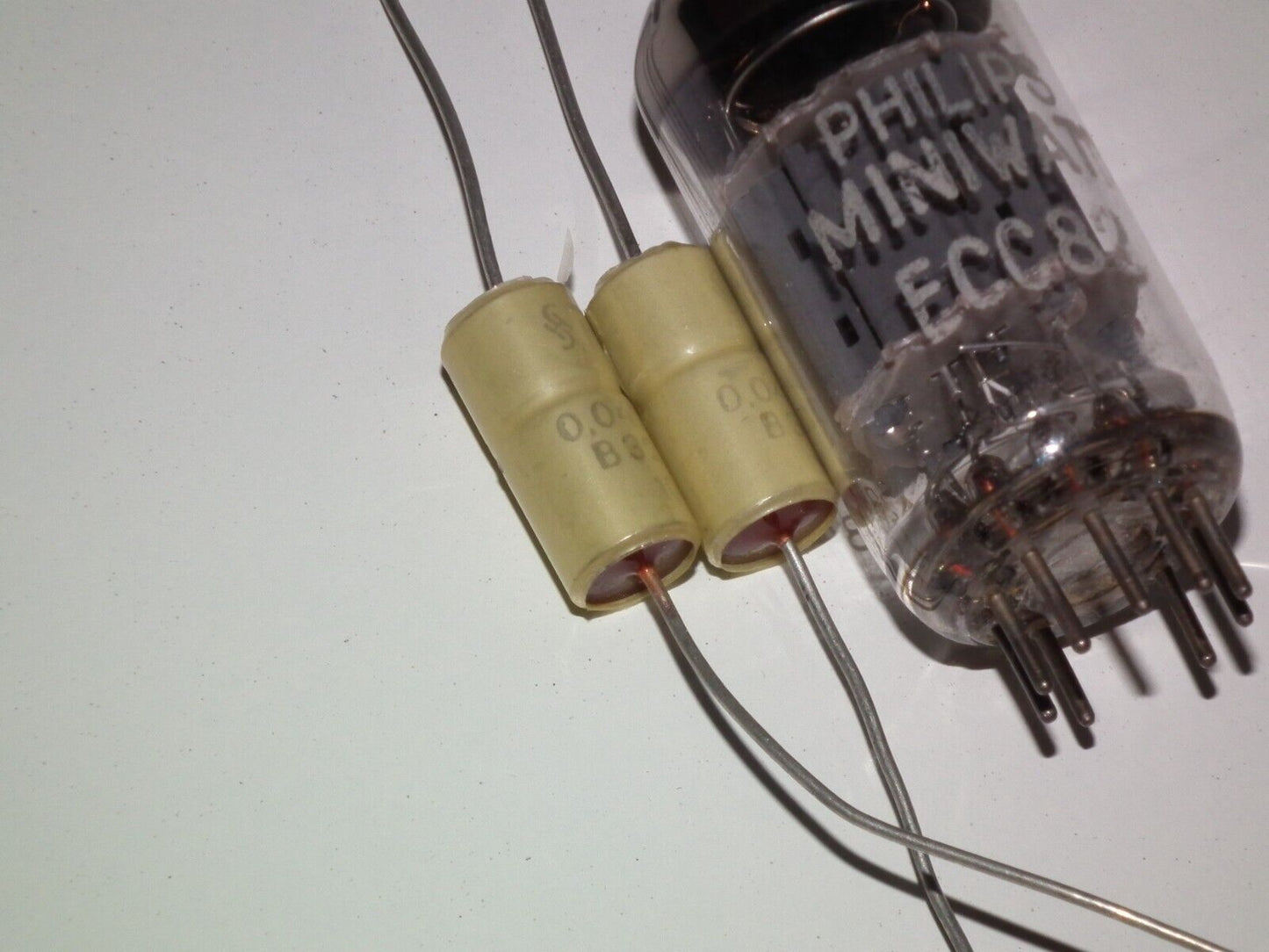 Two (2 pcs) Vintage NOS Capacitors Siemens MKL 0.047u 250V Klangfilm Audio 47nF