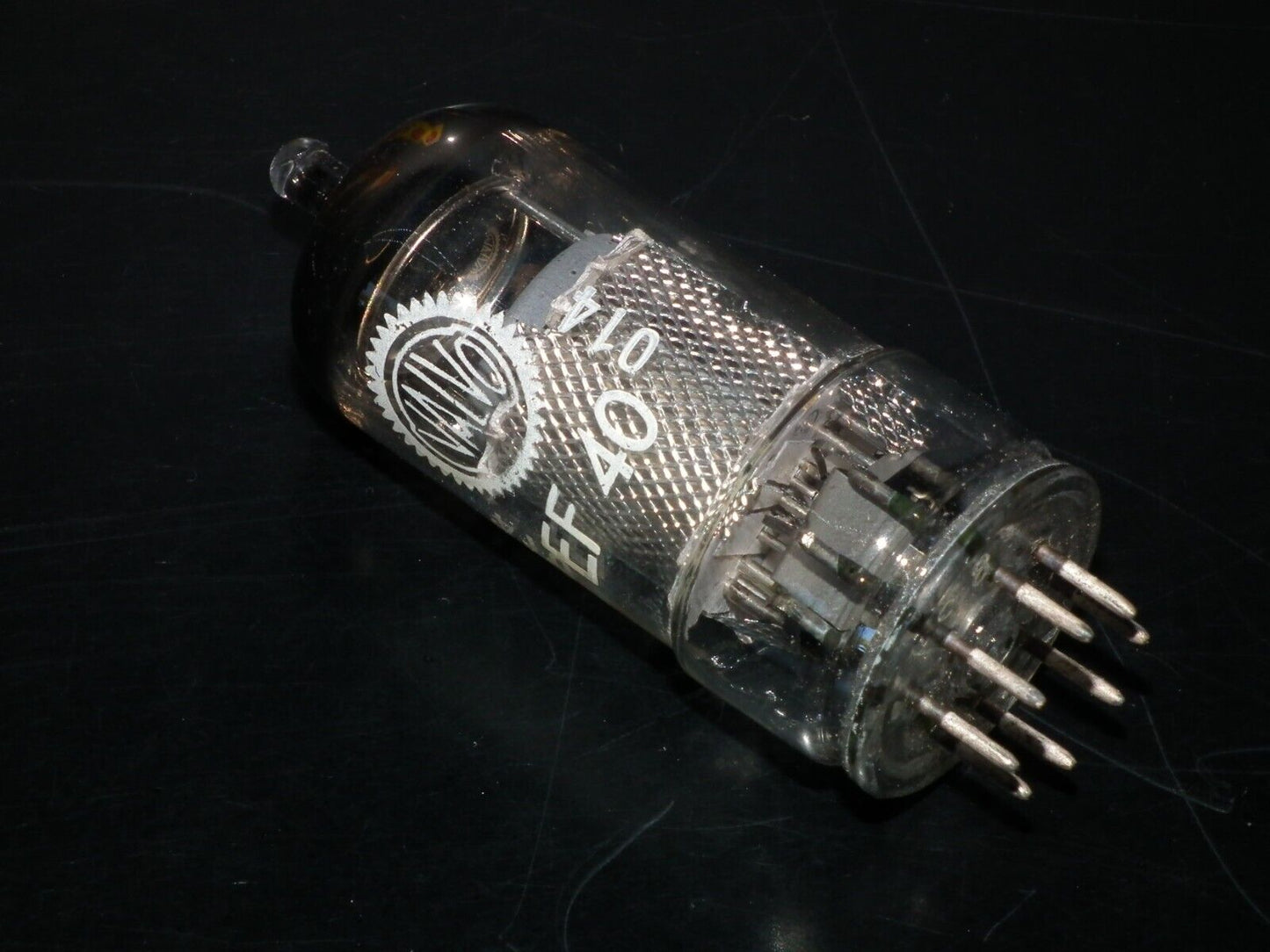 EF40 Valvo NOS NIB, mesh plate, RARE code on bottom