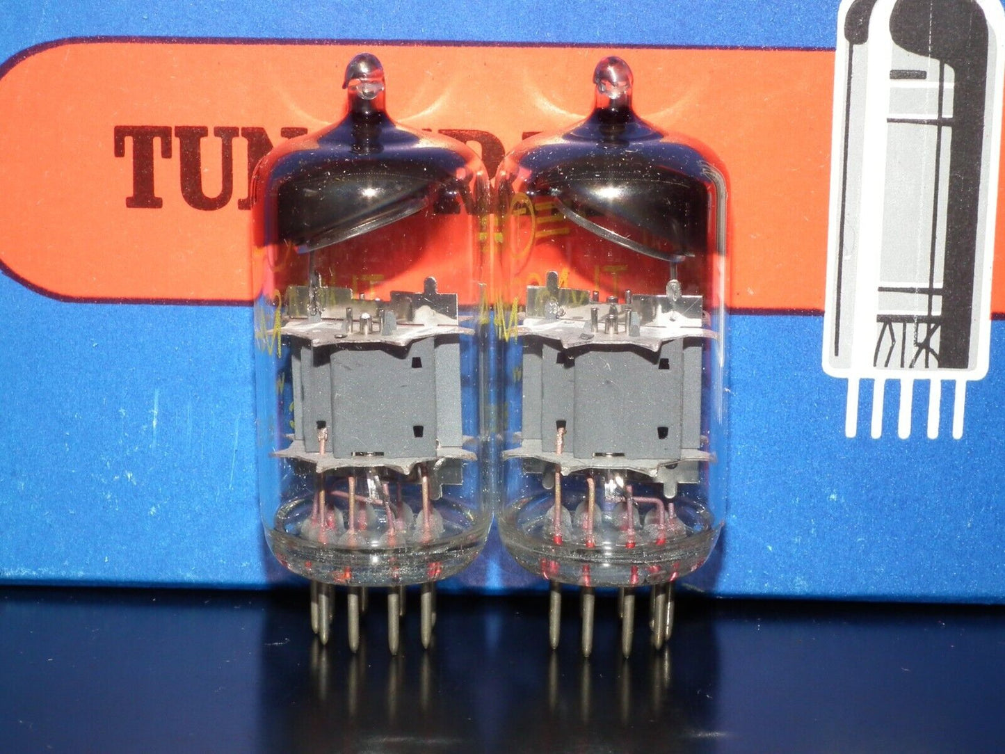 PCC85 Tungsram Austria Platinum Matched Pair NOS NIB 60s Big Inclined Getter
