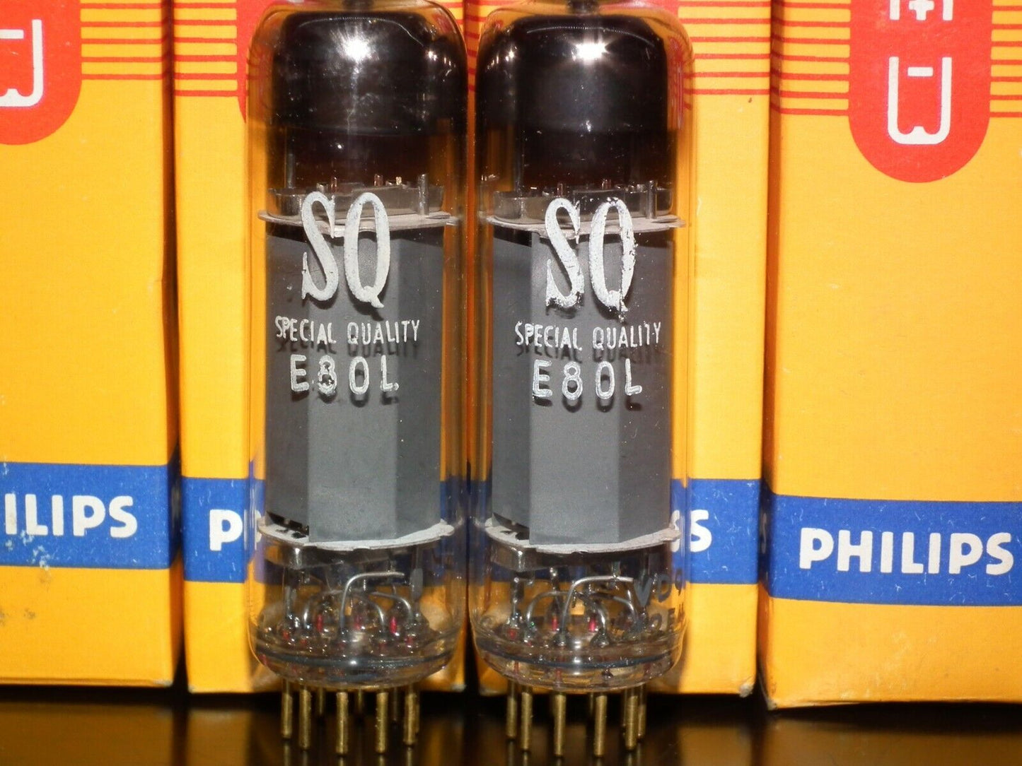 E80L Philips 6227 NOS Big O Getter Gold Pins SQ Made in Holland