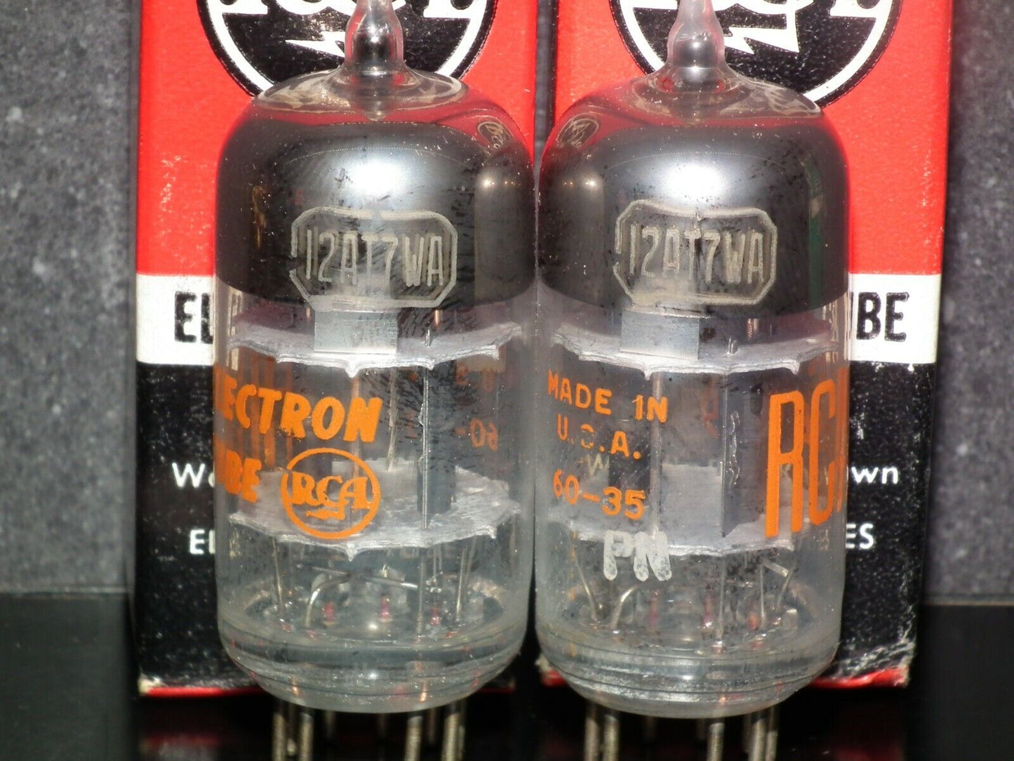 Platinum Matched Pair 6201 RCA 12AT7WA E81CC NOS NIB Premium type ECC81 12AT7