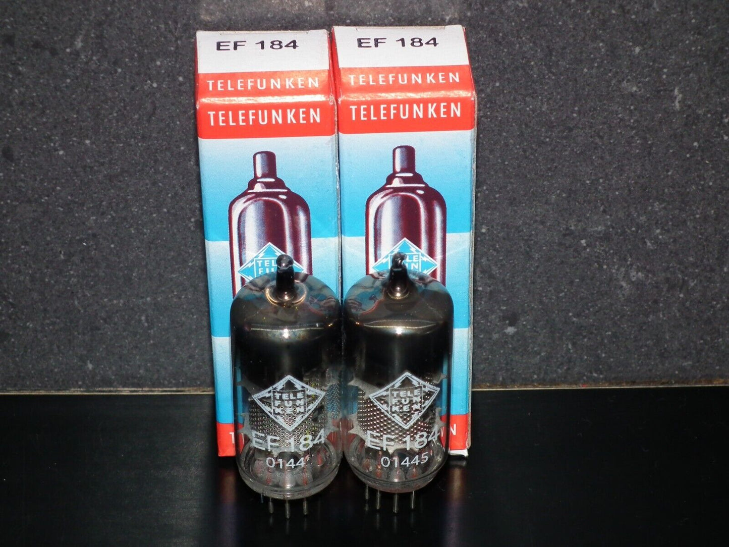 Platinum Matched Pair (2 tubes) EF184 Telefunken 6EJ7 West Germany