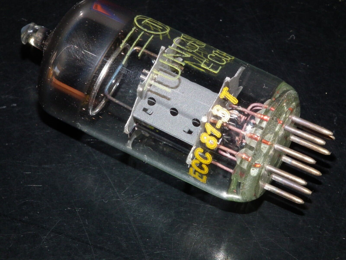 ECC81 Tungsram Old Type Big Ring Getter 12AT7 NOS NIB