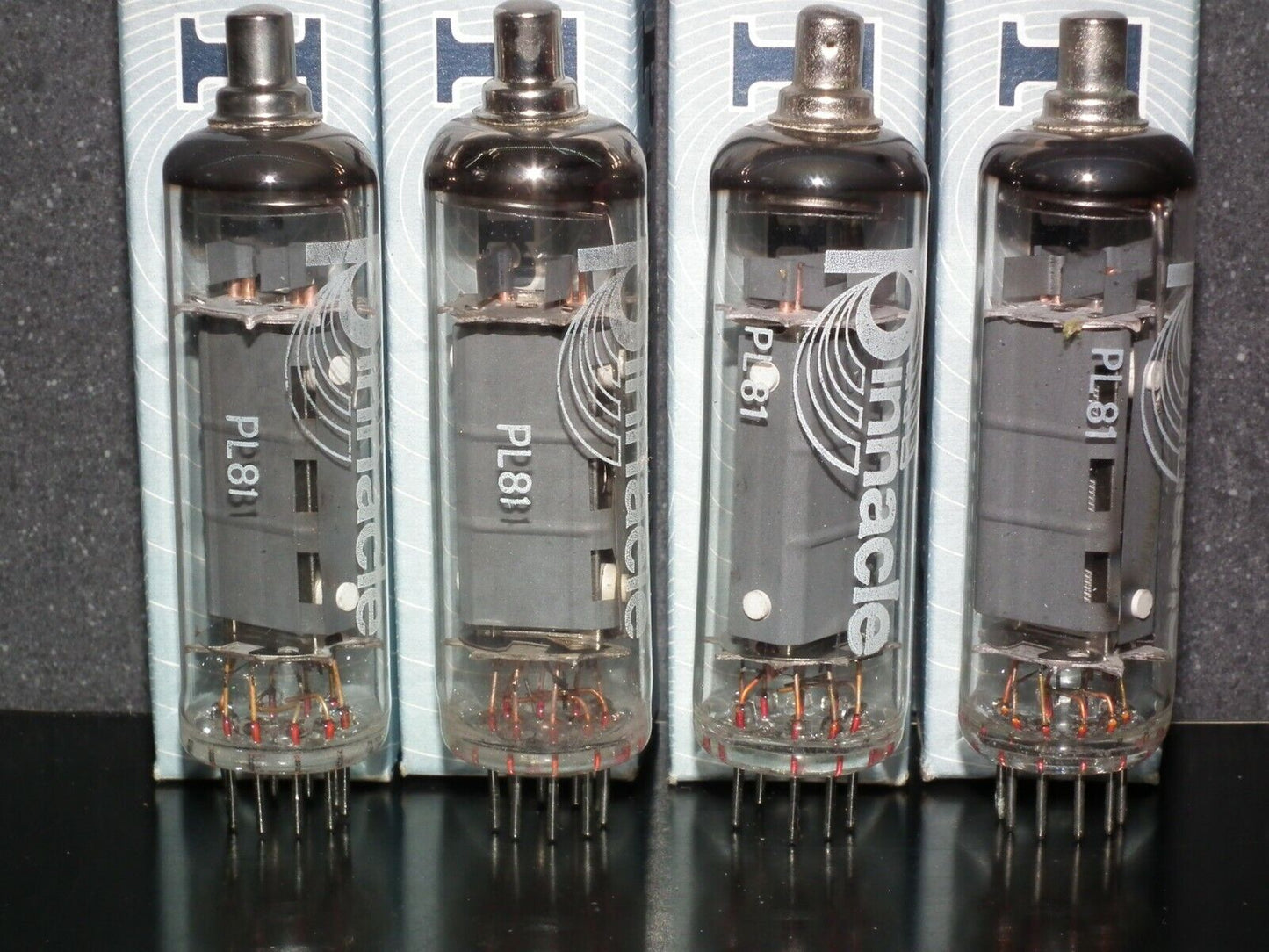 Platinum matched quad PL81 21A6 Pinnacle NOS tube pentode N152