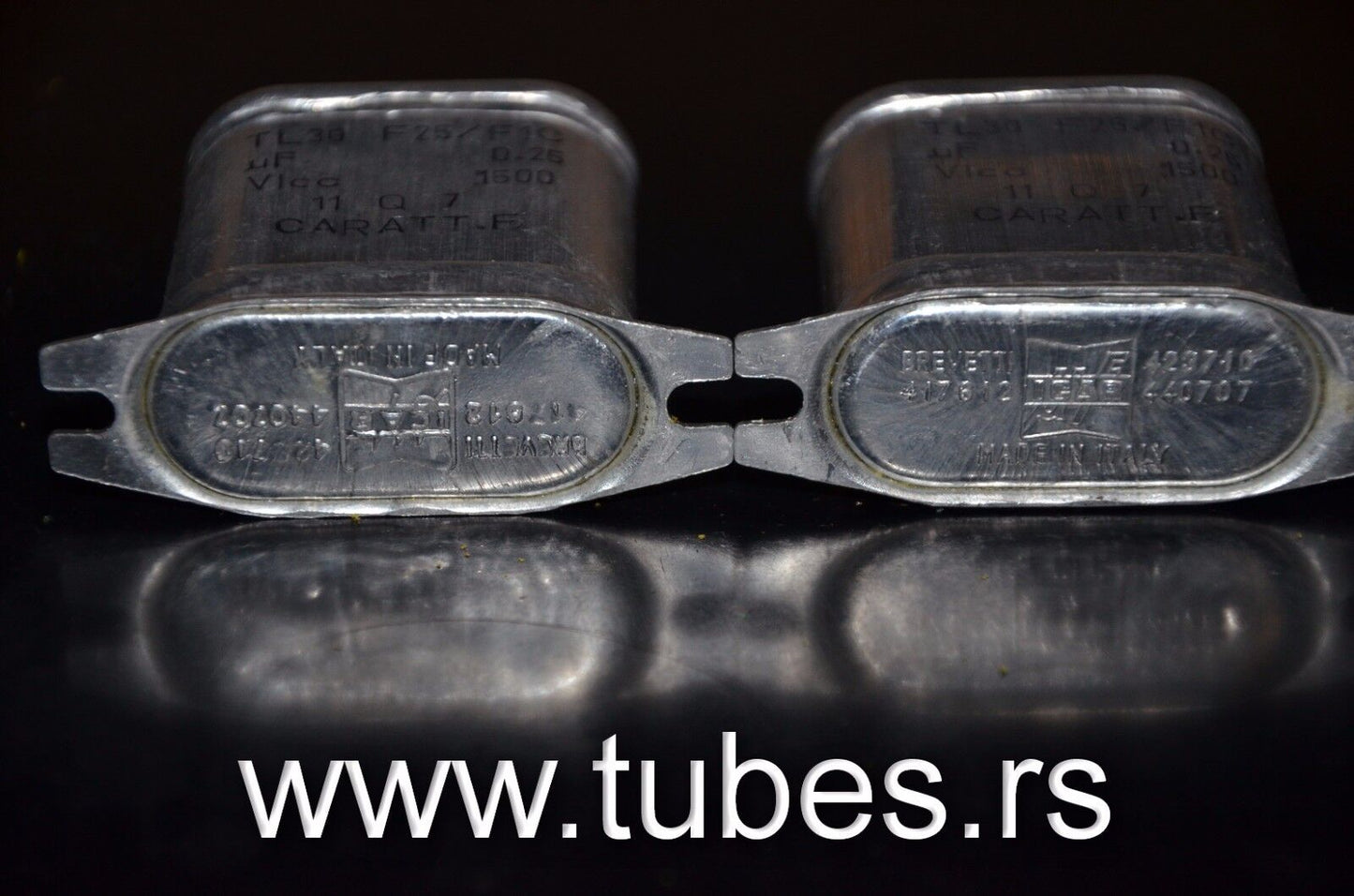 Two vintage NOS PIO capacitors 0.25uF 1500V ICAR Italy perfect for tube audio