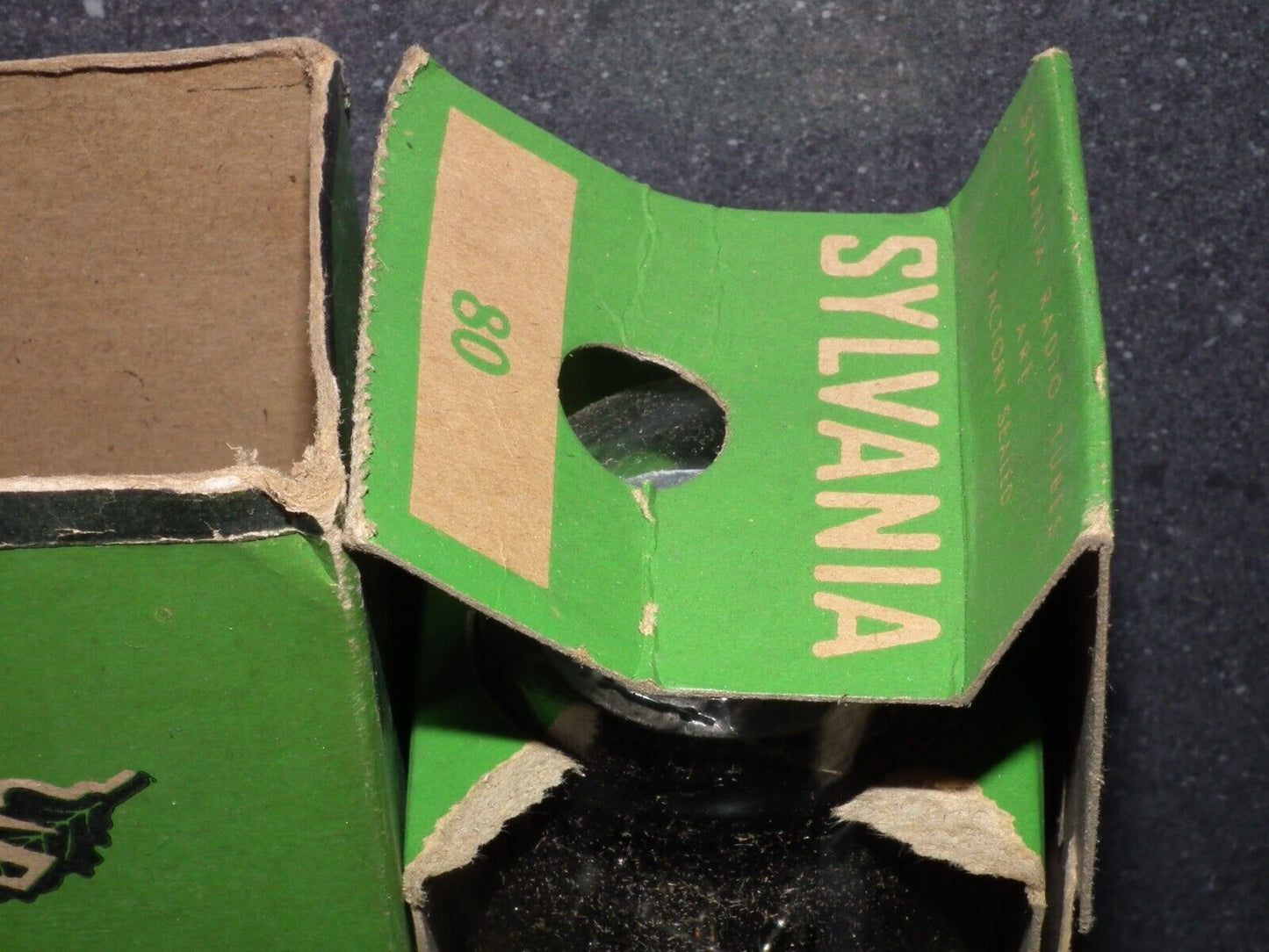 80 Sylvania Rectifier Black Anodes (Carbonized Nickel) NOS NIB