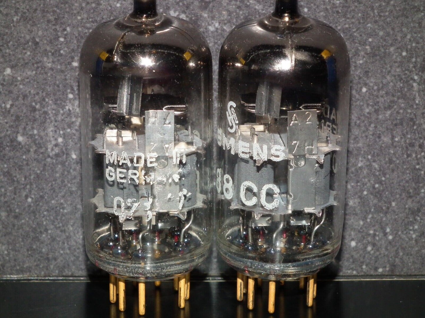 Platinum Matched Pair Siemens E88CC Used Tested NOS Dual Stage Getter A27H Code