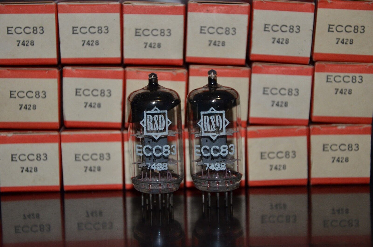 One (1 pcs) ECC83 12AX7 RFT Germany rebranded RSD NOS NIB Single Tube