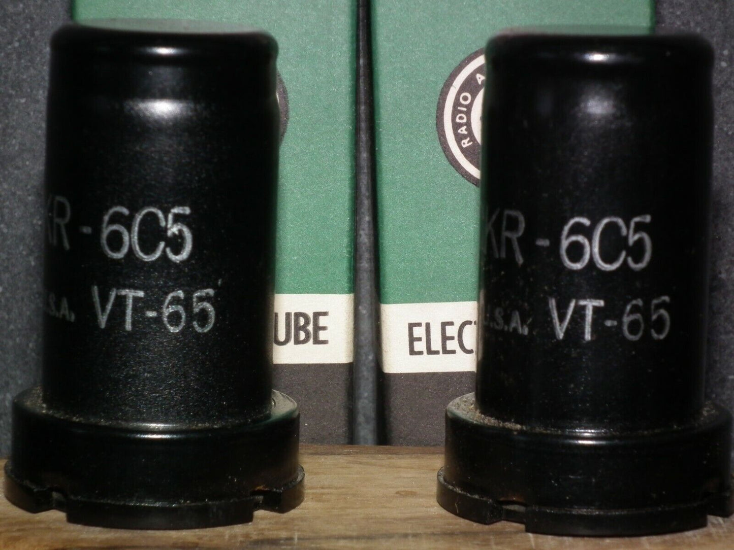 Matched Pair Ken-Rad 6C5 NOS NIB - Audio Triode