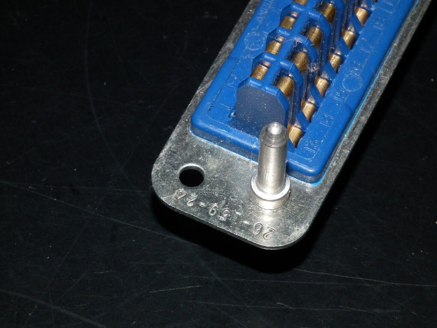 NOS Amphenol 26-159-24 24 Pole chassis plug with 2 x guiding pins GOLD PLATED