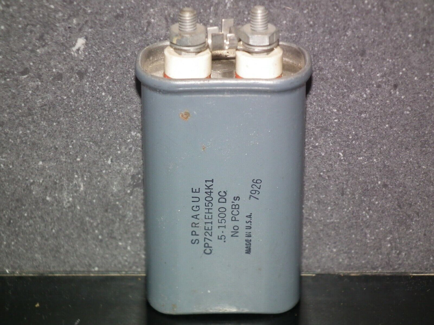 NOS PIO Capacitor 0.5mfd 1500V Sprague made in 70s in the USA