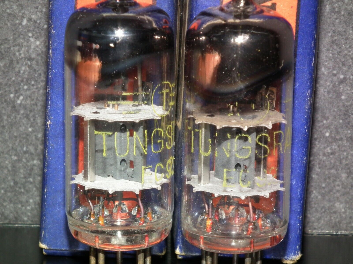 EC92 Tungsram 6AB4 NOS old type late 50s ULTRA RARE FOIL GETTER